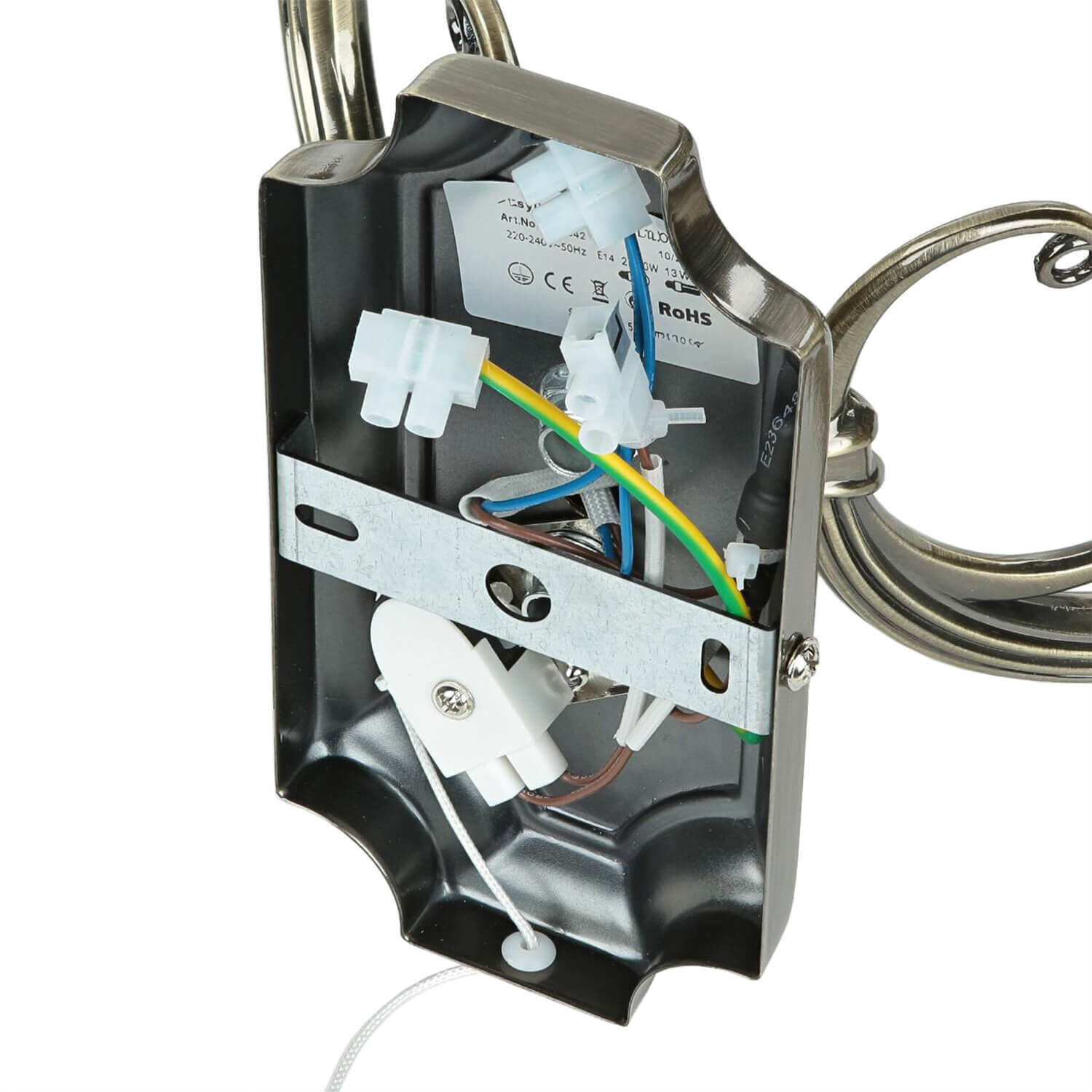 elektrogerät, Verbindungsdose, Verdrahtung, Metallhalter, Steckverbinder