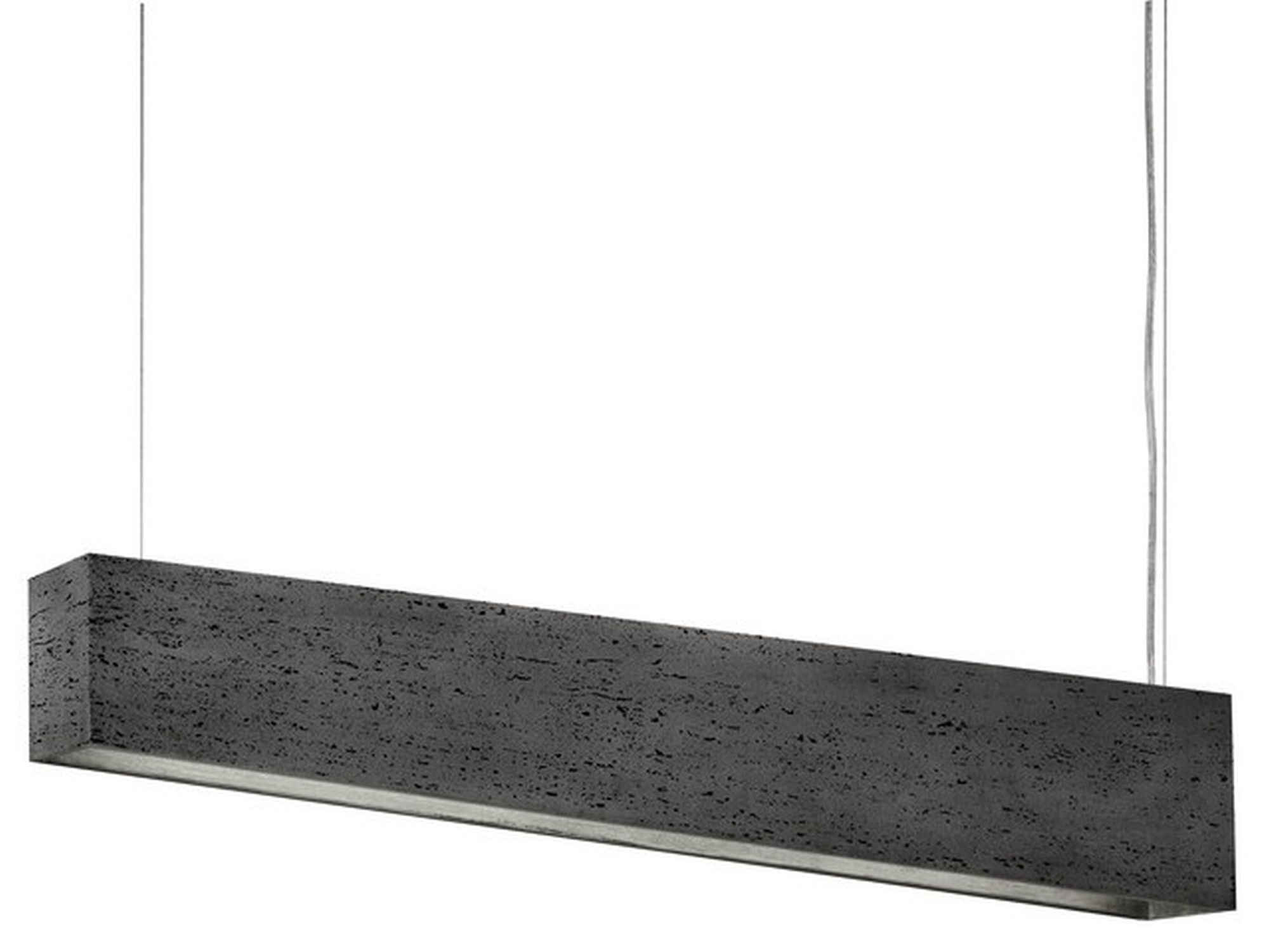 Suspension large en gris