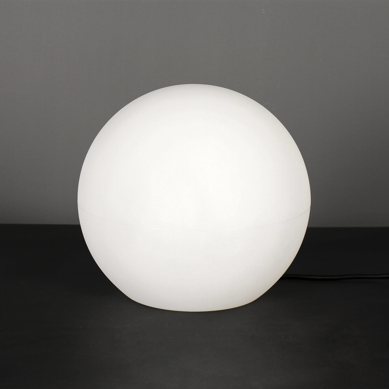 Lampe de jardin élégante Blanc abat-jour rond Ø30cm