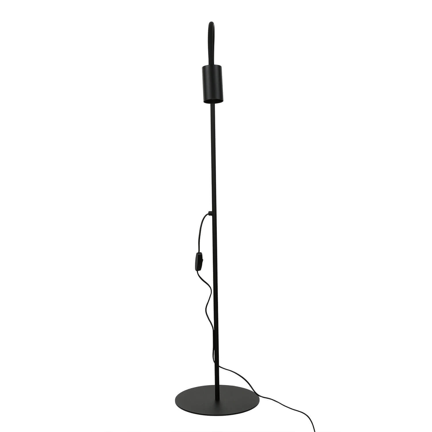 Lampadaire flexible Noir Métal 120cm Canapé