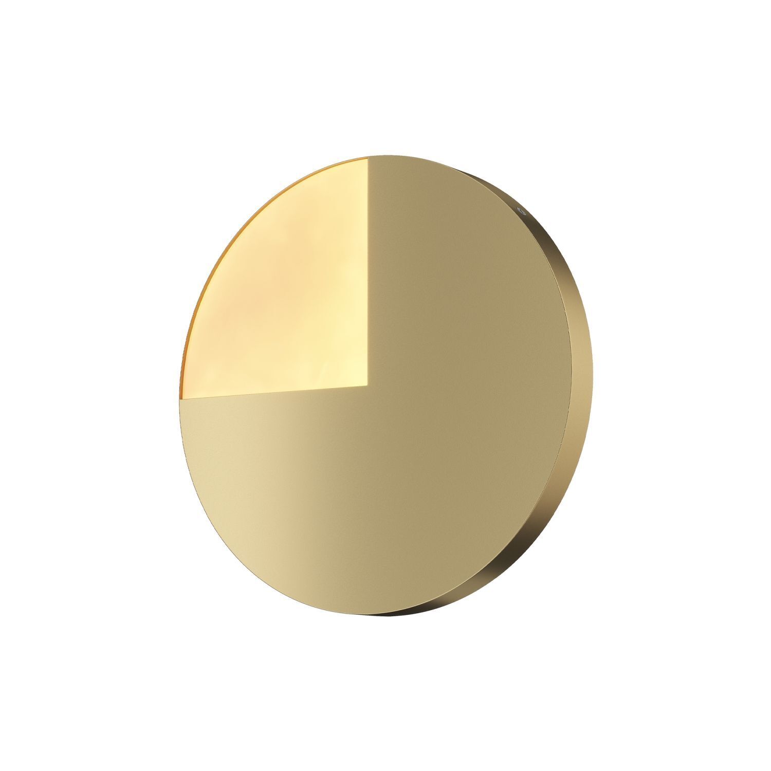 Applique murale aluminium LED ronde D : 38,1 cm en laiton
