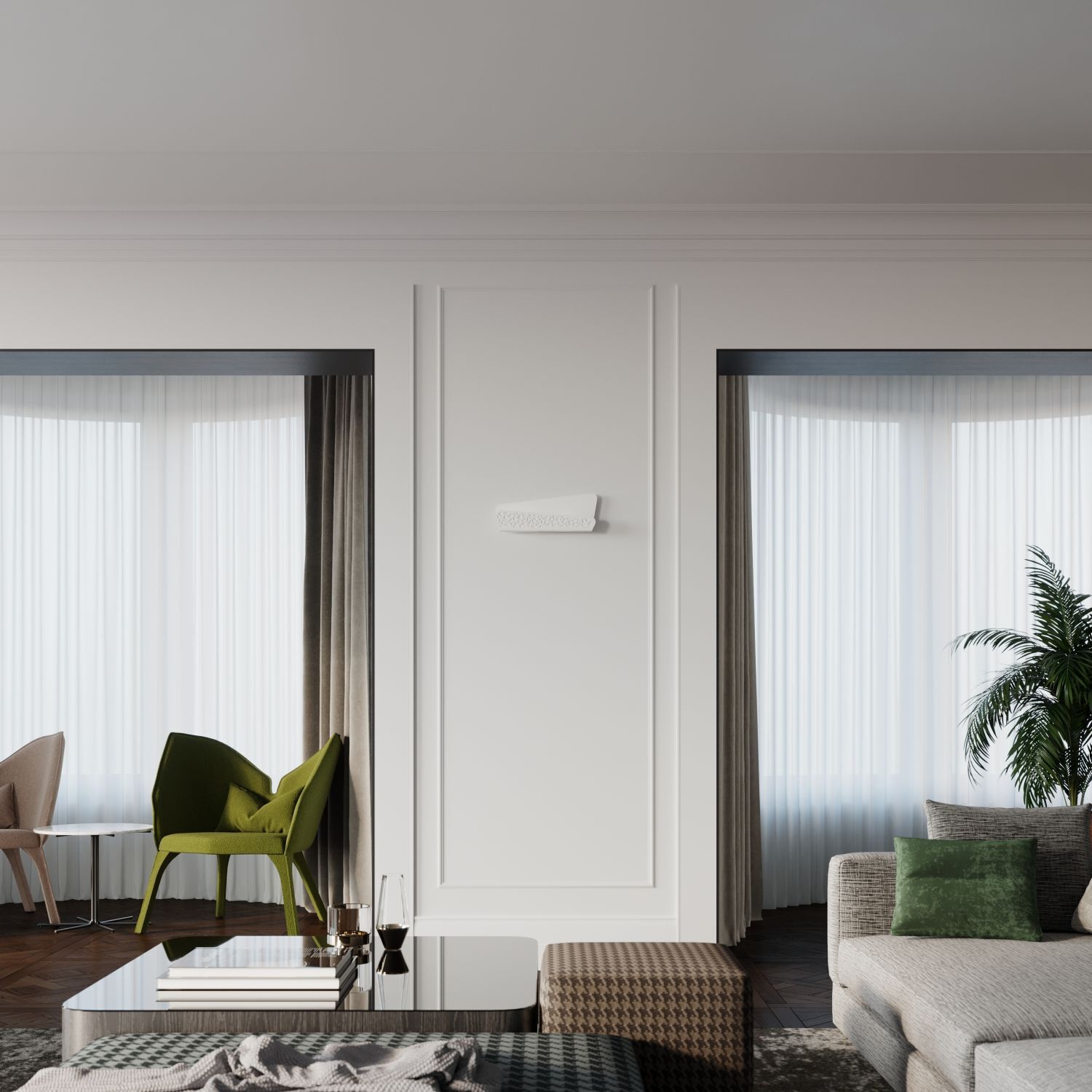 Applique indirecte Blanc Moderne 2x G9 THURO Applique indirecte Blanc Moderne 2x G9 THURO