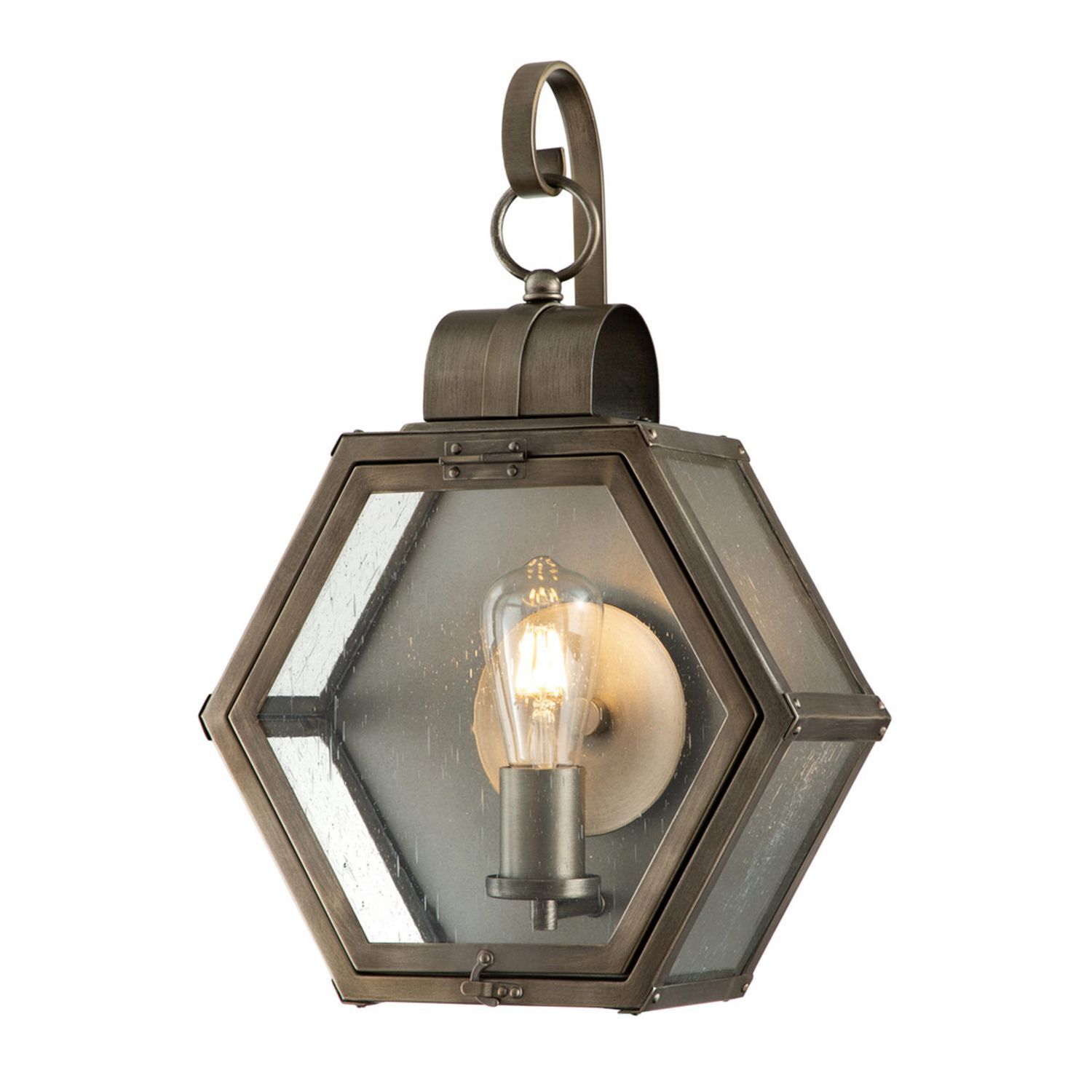 Lampe d'extérieur murale H : 48 cm IP44 E27 Design vintage en bronze