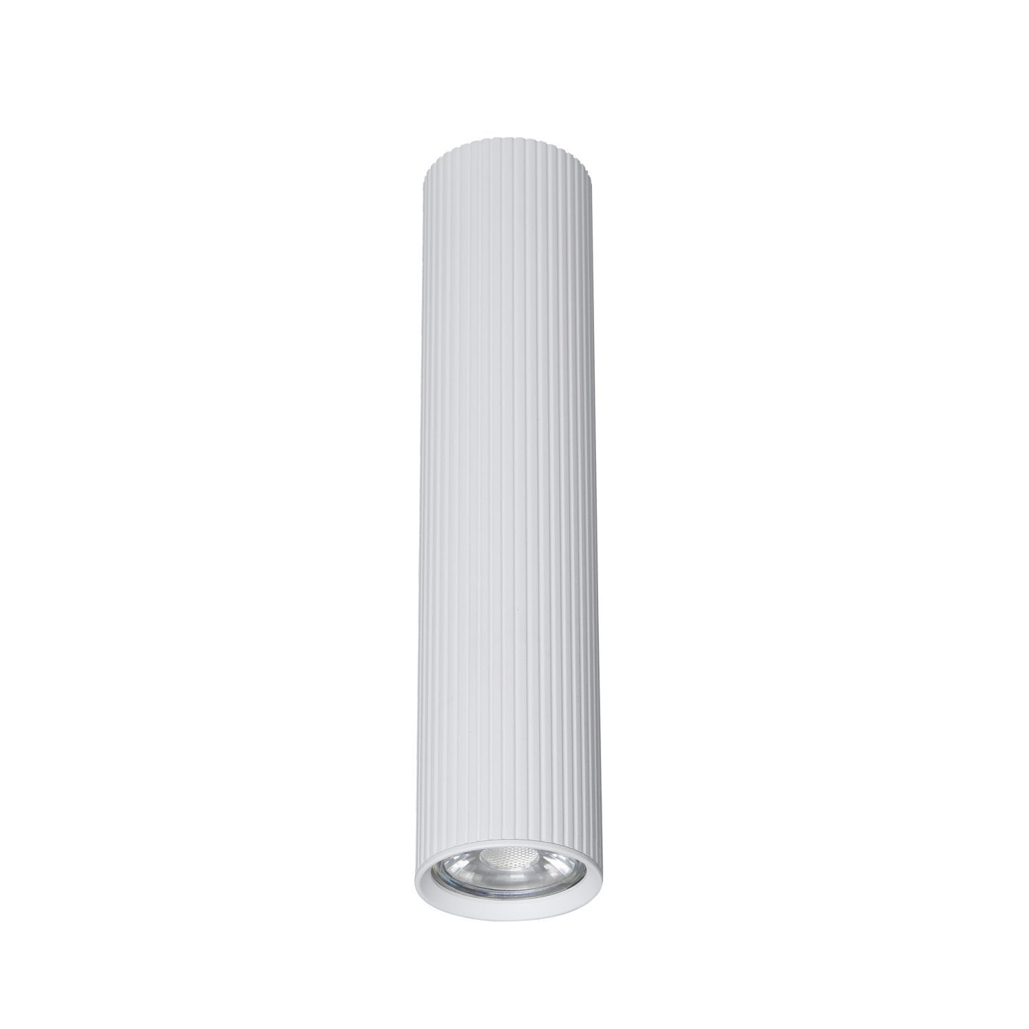 Spot de plafond apparent blanc métal GU10 Ø 5,5 cm H : 24 cm petit