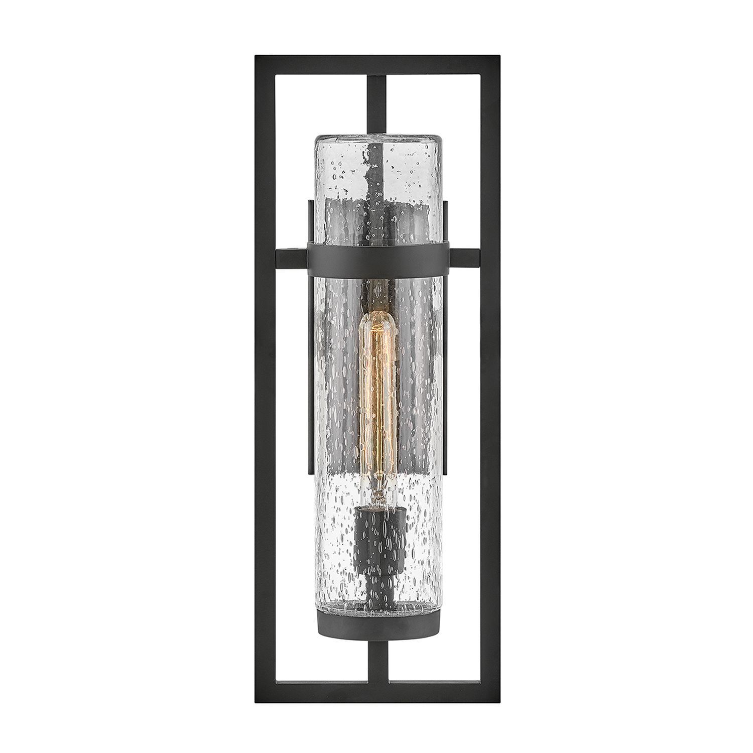 Lampe d'extérieur murale IP44 H : 51 cm E27 Noir Vintage