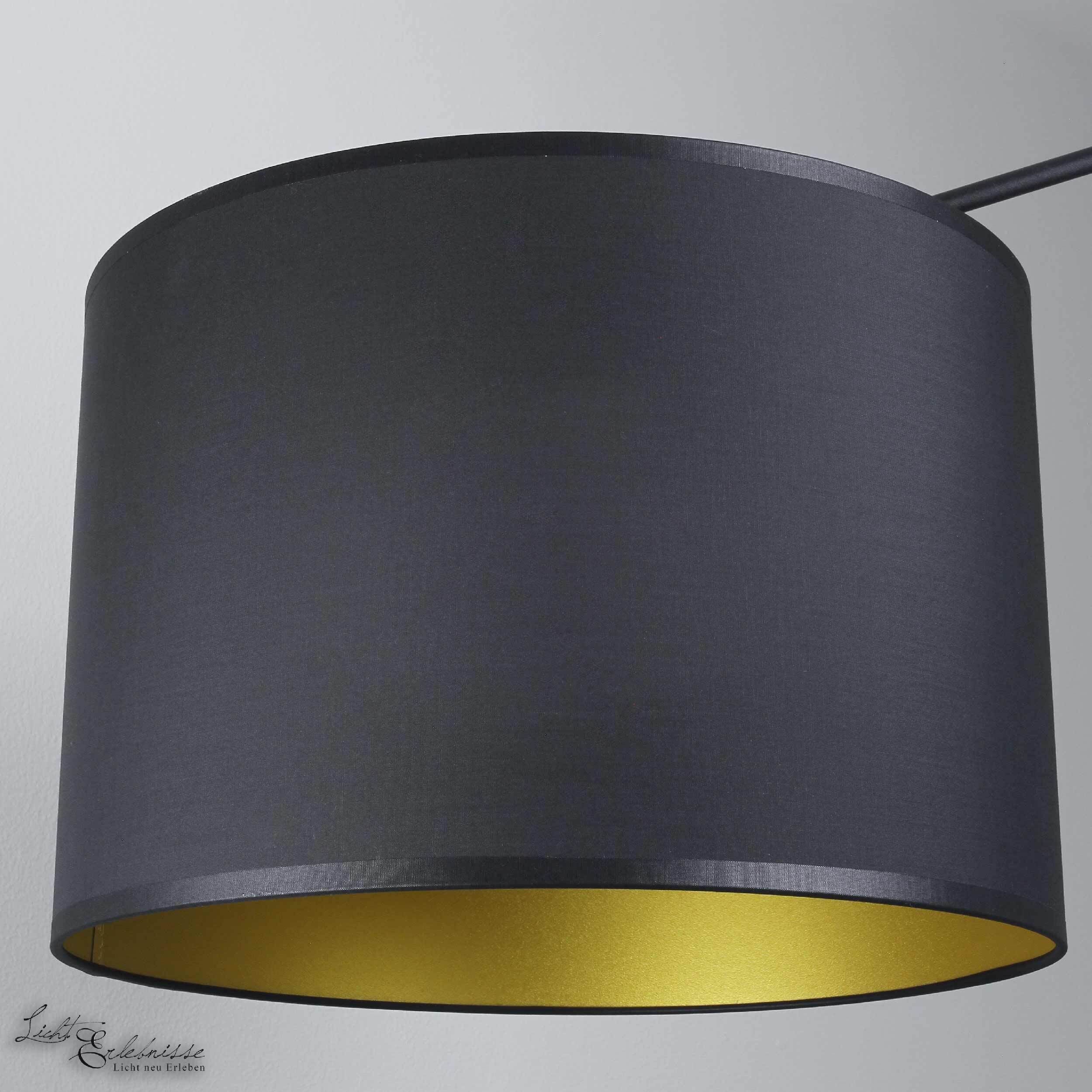 Große Deckenlampe Schwarz Gold VIPER flexibel 170cm Lampe, Lampenschirm