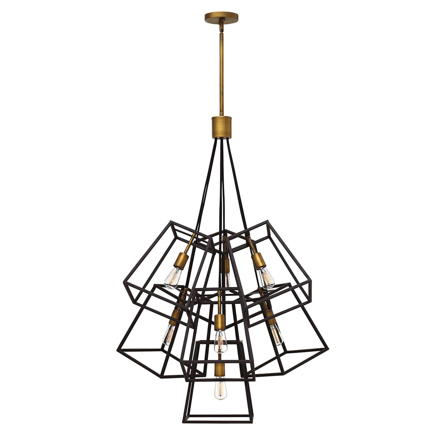 Bronze Plafonnier TORRE raccourcissable 7-flmg Lampe