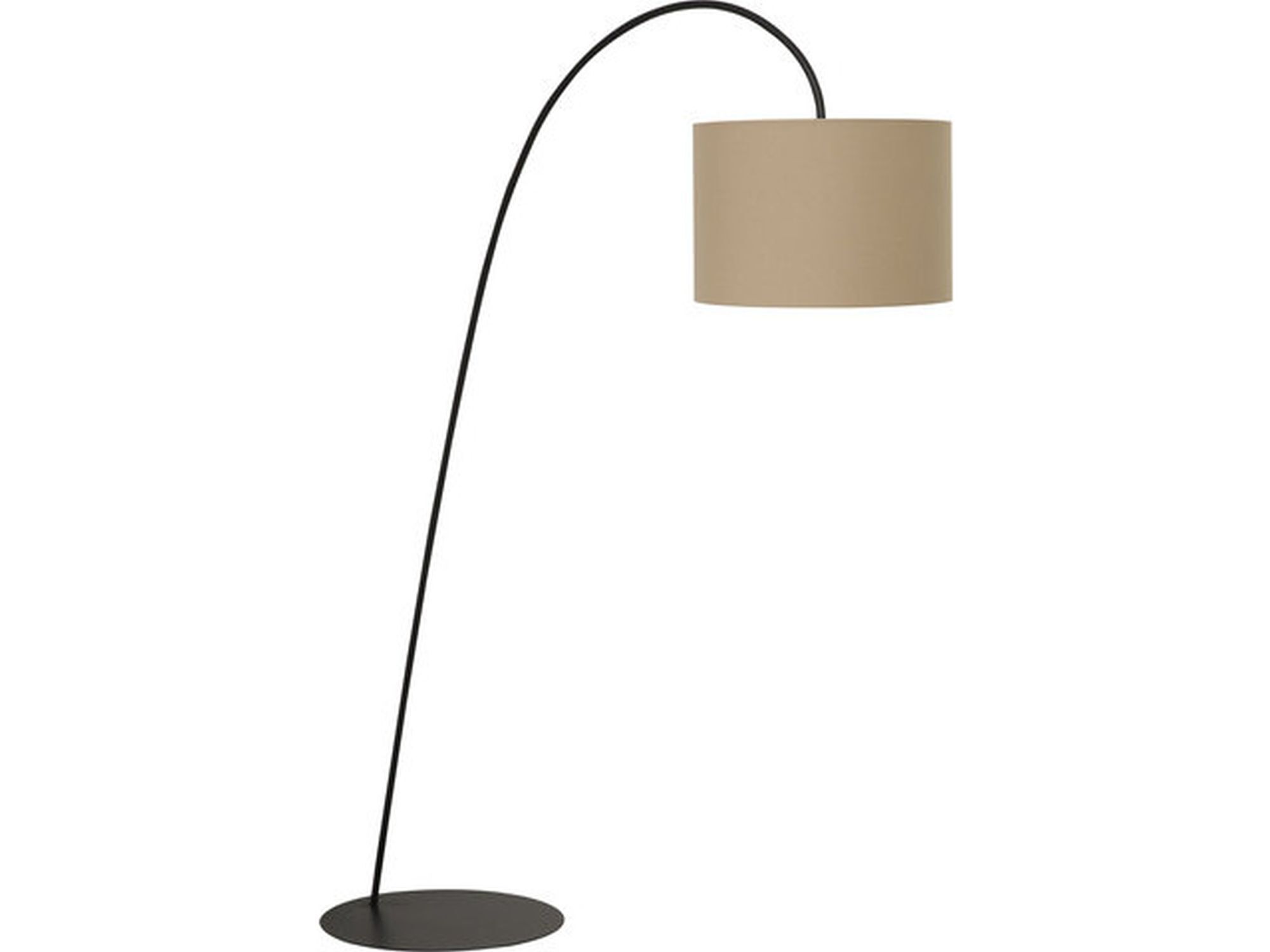 Lampe à arc XXL en café-brun