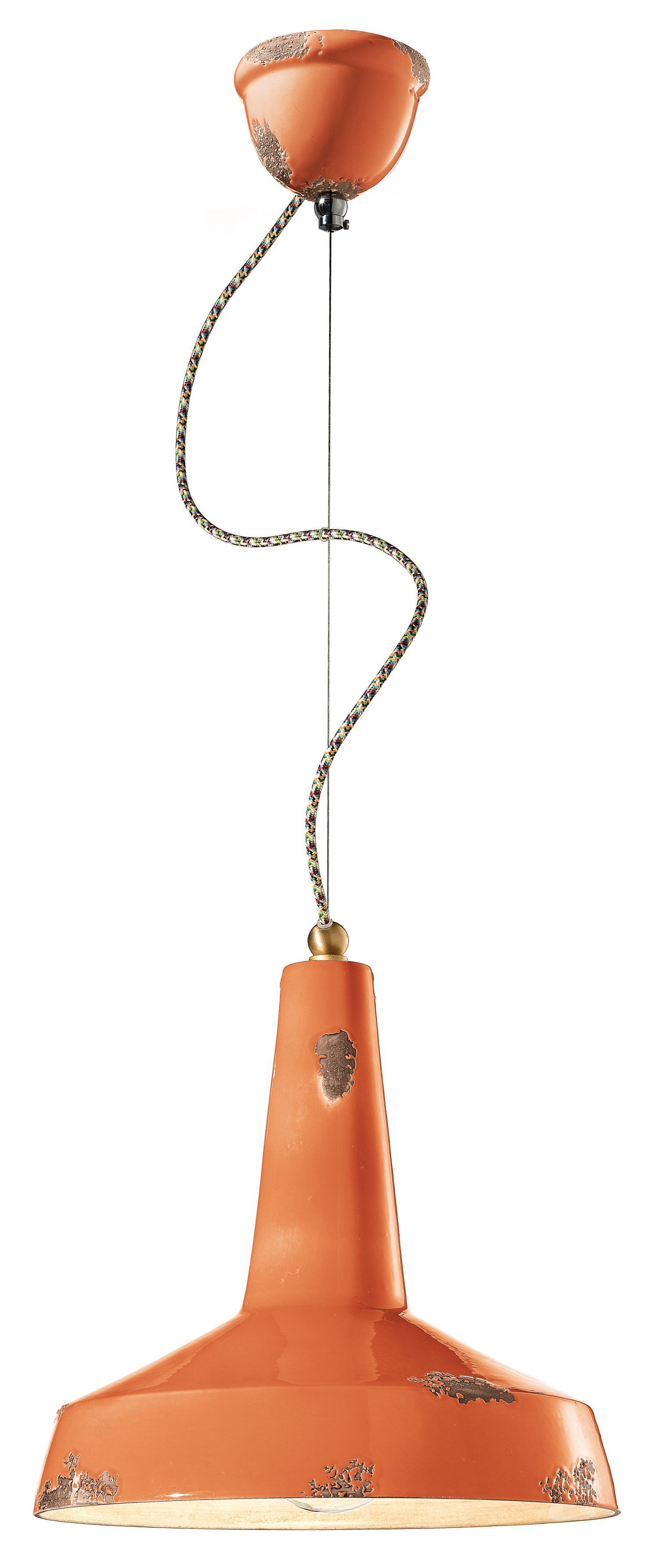 Lampe à suspendre céramique E27 ronde Ø 35 cm H : max. 133 cm