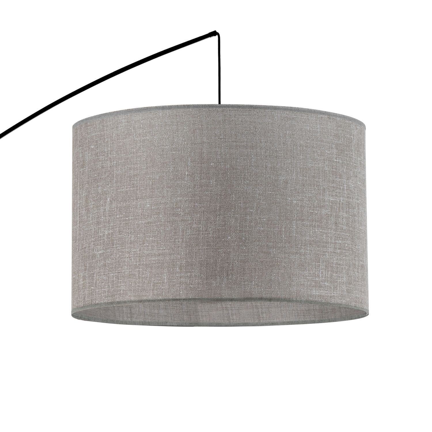 Deckenlampe, Pendelleuchte, Leuchte, Stoffschirm, Grau