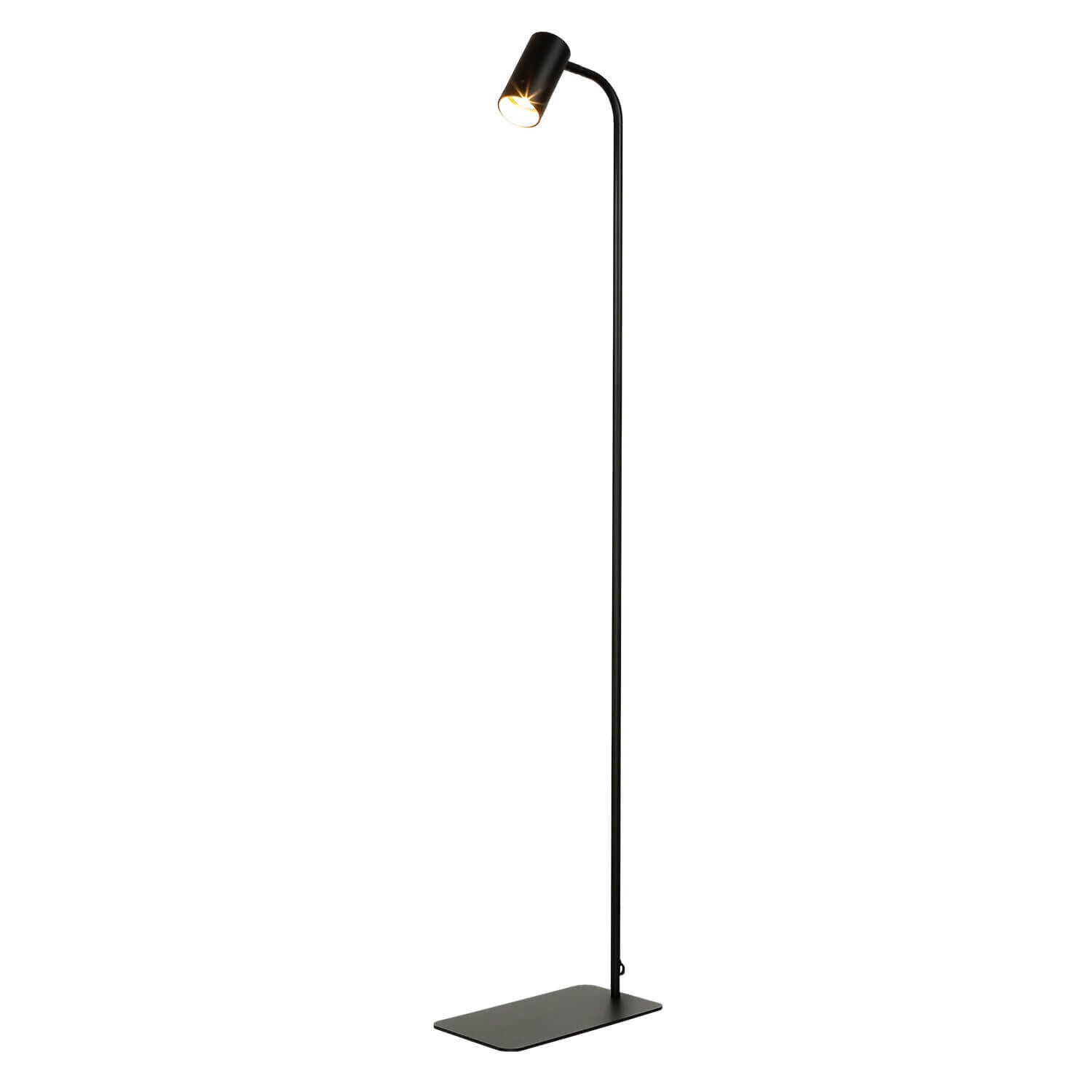 Petit lampadaire noir or 124cm Moderne flexible