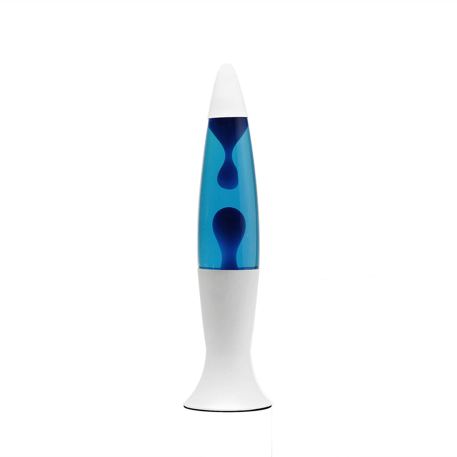 Lampe à Lave décorative Bleu Blanc 40cm G9 Rétro ROXY