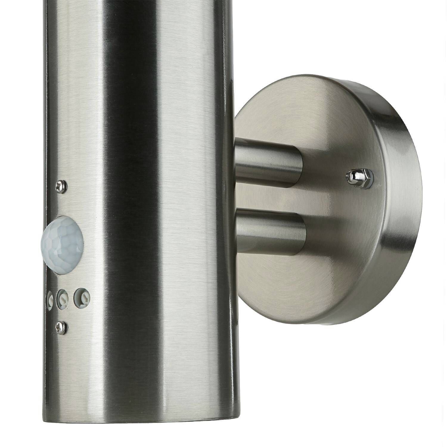 Außenleuchte mit Bewegungsmelder GU10 IP54 Edelstahl Griff