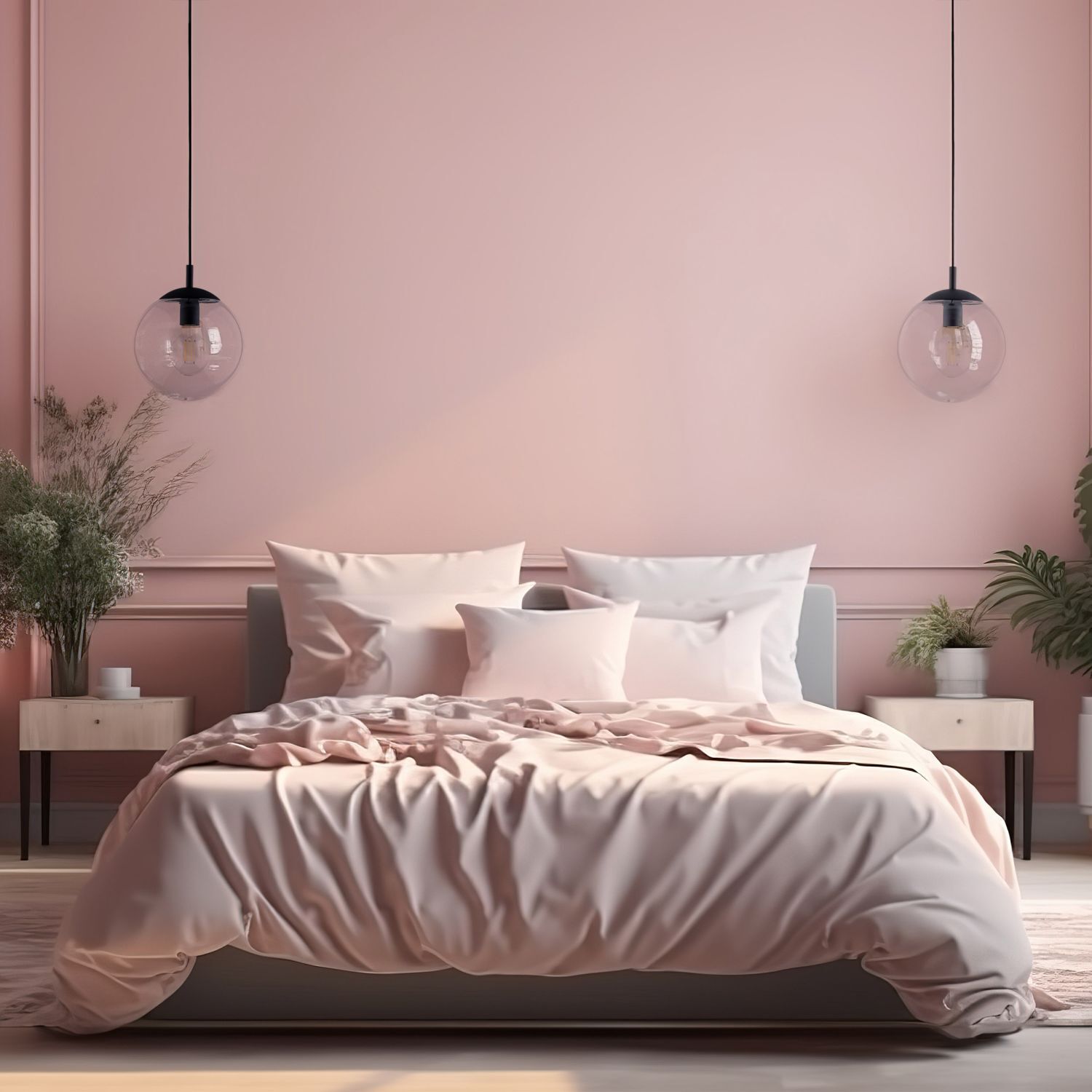 Suspension verre Ø 25 cm sphère H : max. 165 cm E27 Drinnen, Innenarchitektur, Mobiliar, Bett, Pflanze