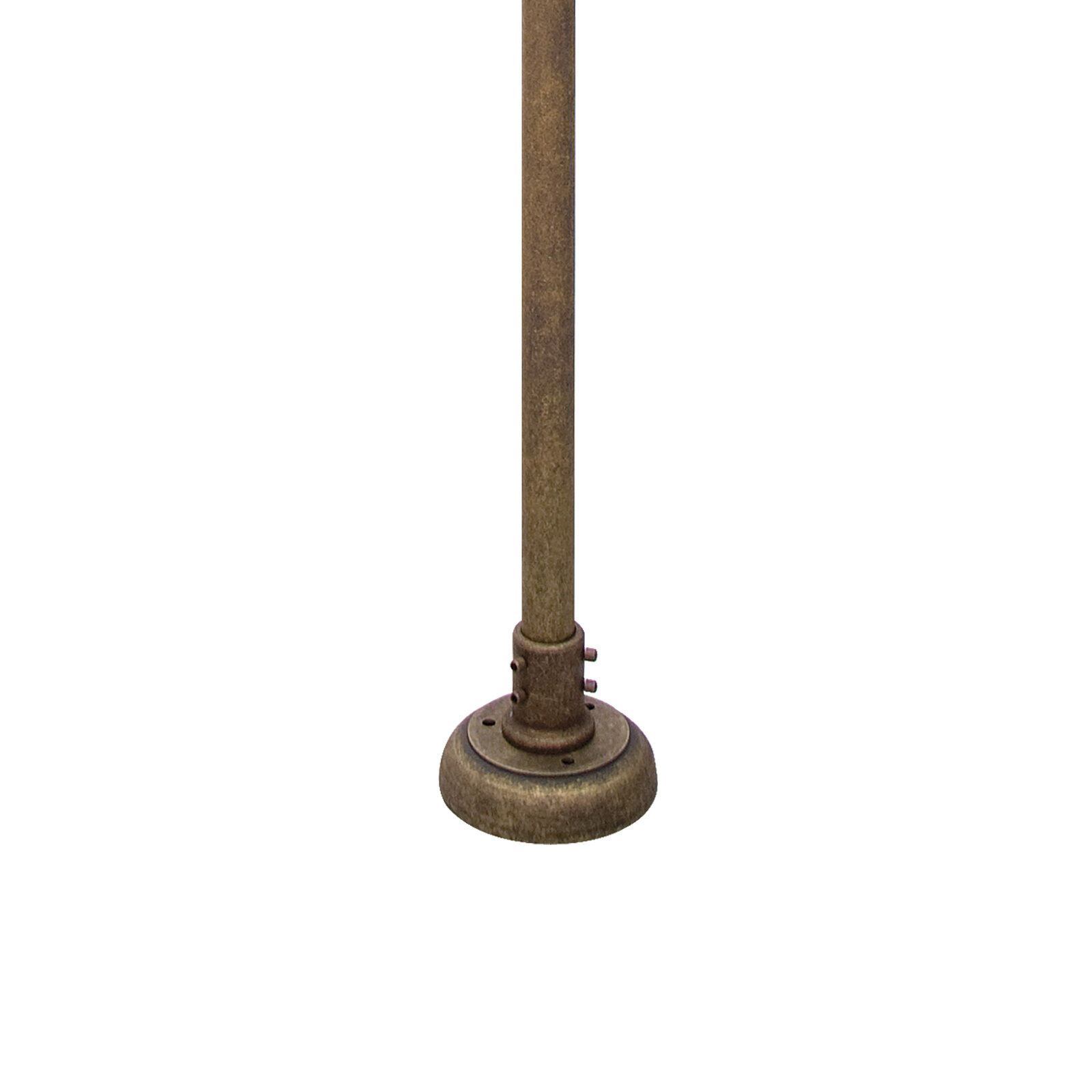 Lampe d'allée 3 flammes IP44 E27 210 cm laiton verre