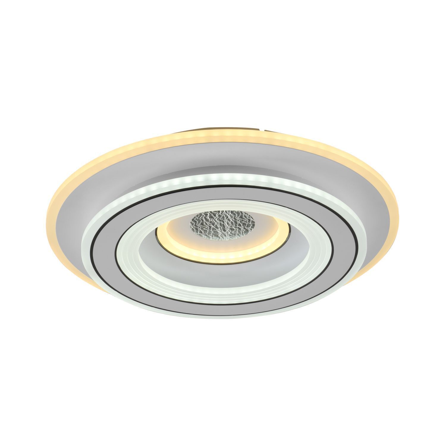 Lampe de plafonnier à LED blanche Variateur Ø40 cm 5100 lm Veilleuse