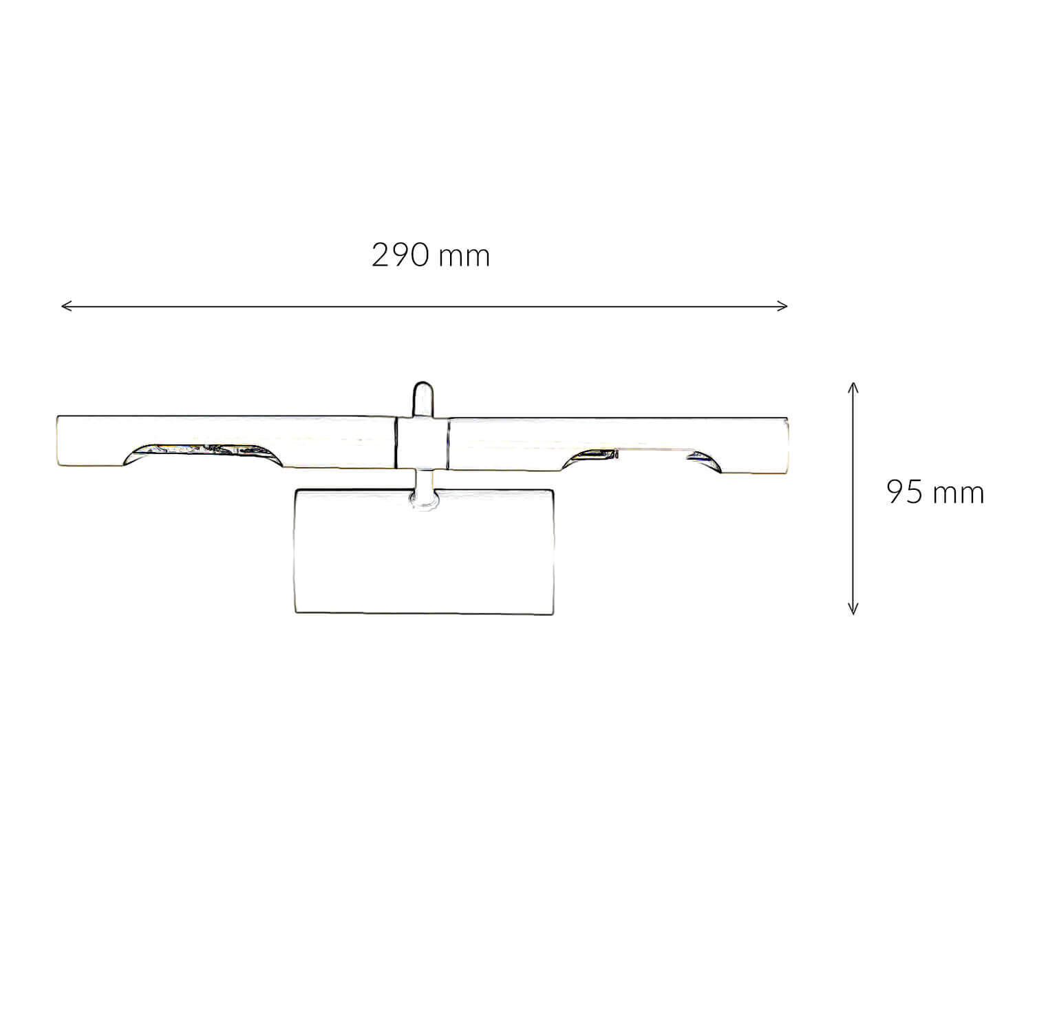 Lampe à tableau avec câble en chrome 2x G9 mural