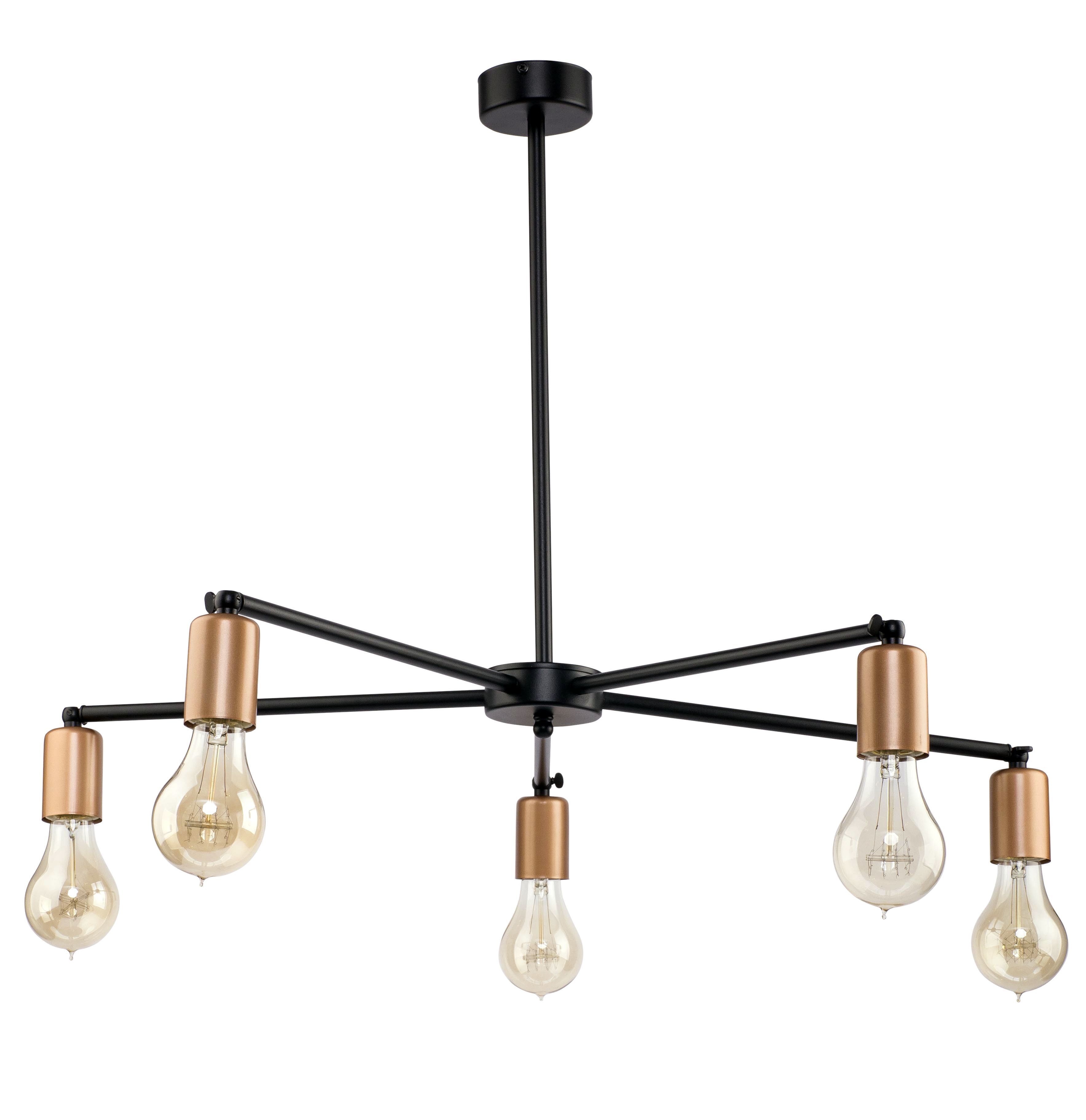 Plafonnier industriel salon 5xE27 Ø70cm STICKS Leuchter, Lampe, Deckenventilator, Gerät, Elektrisches Gerät