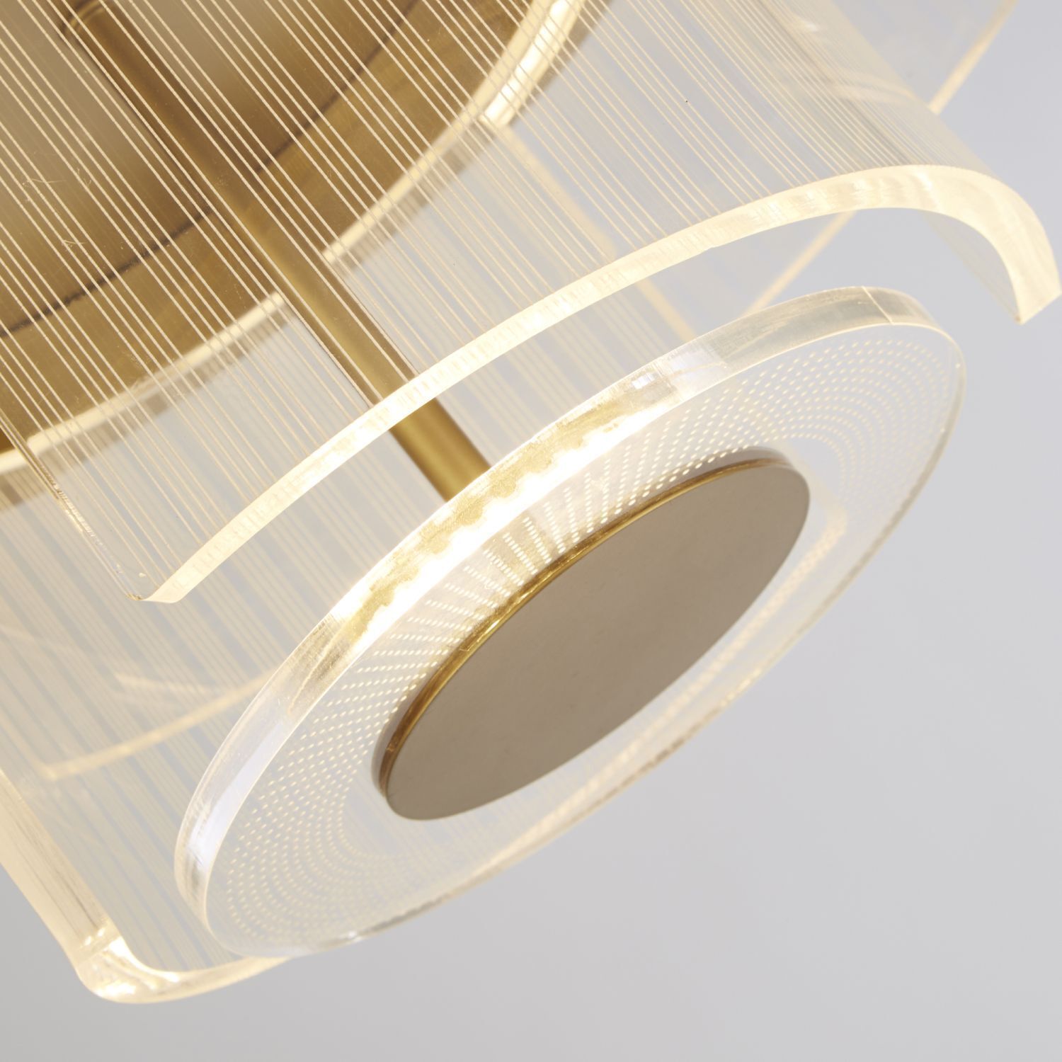 Lampe de plafonnier LED de style en métal Ø40 cm en or 1046 lm