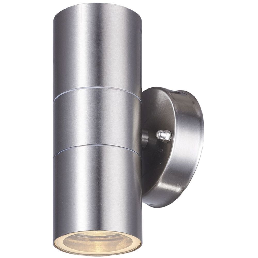 Up Down Applique Outdoor IP44 GU10 H:16,5 cm Acier inoxydable