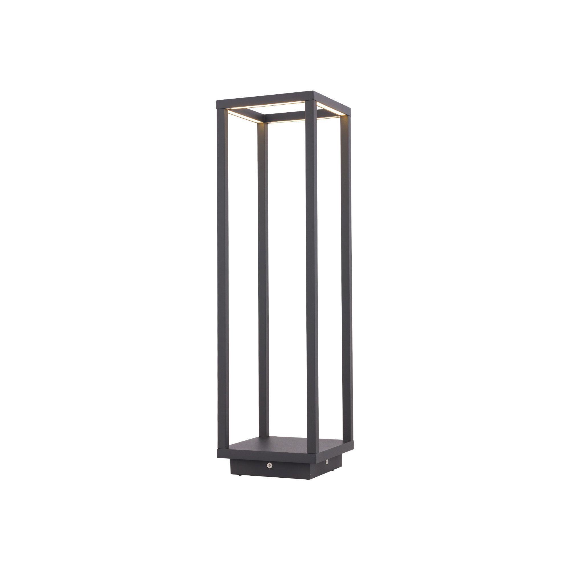 LED Stehlampe Außen Anthrazit IP54 388lm elegant Wandleuchte, Straßenlaterne, Metall, keine Glühbirne, dunkelgrau