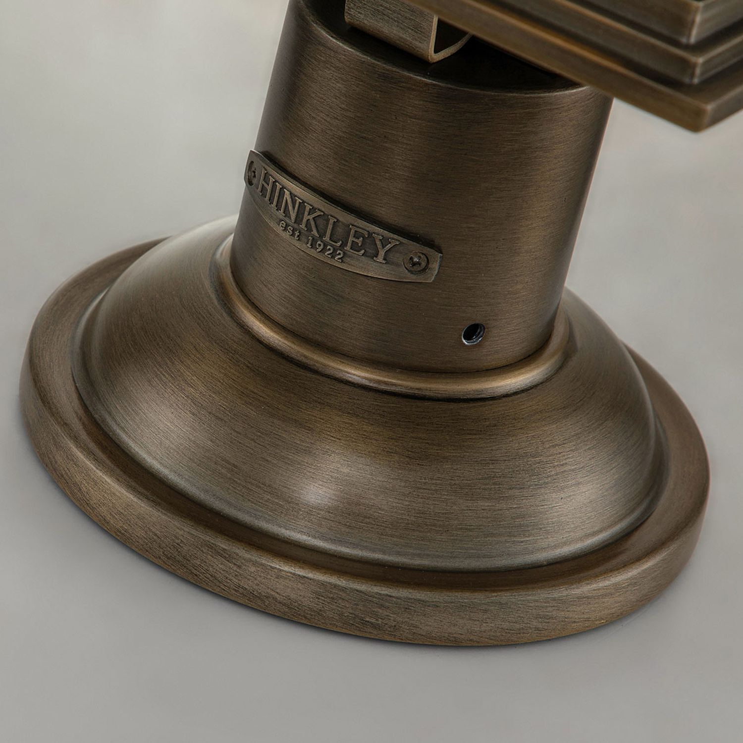 Lampe de socle jardin terrasse 64,8 cm de haut IP44 E27 en bronze