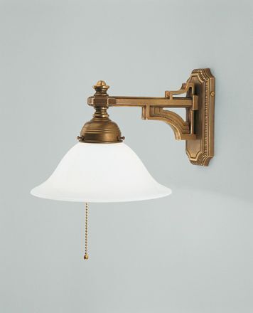 Applique Blendarme laiton verre E27 interrupteur à tirette