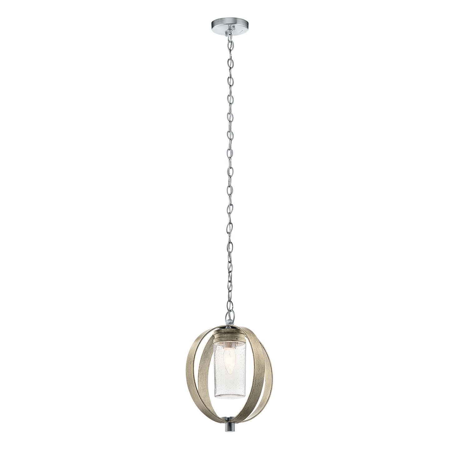 Lampe d'extérieur ronde L : 30,5 cm H : max. 203,3 cm réglable