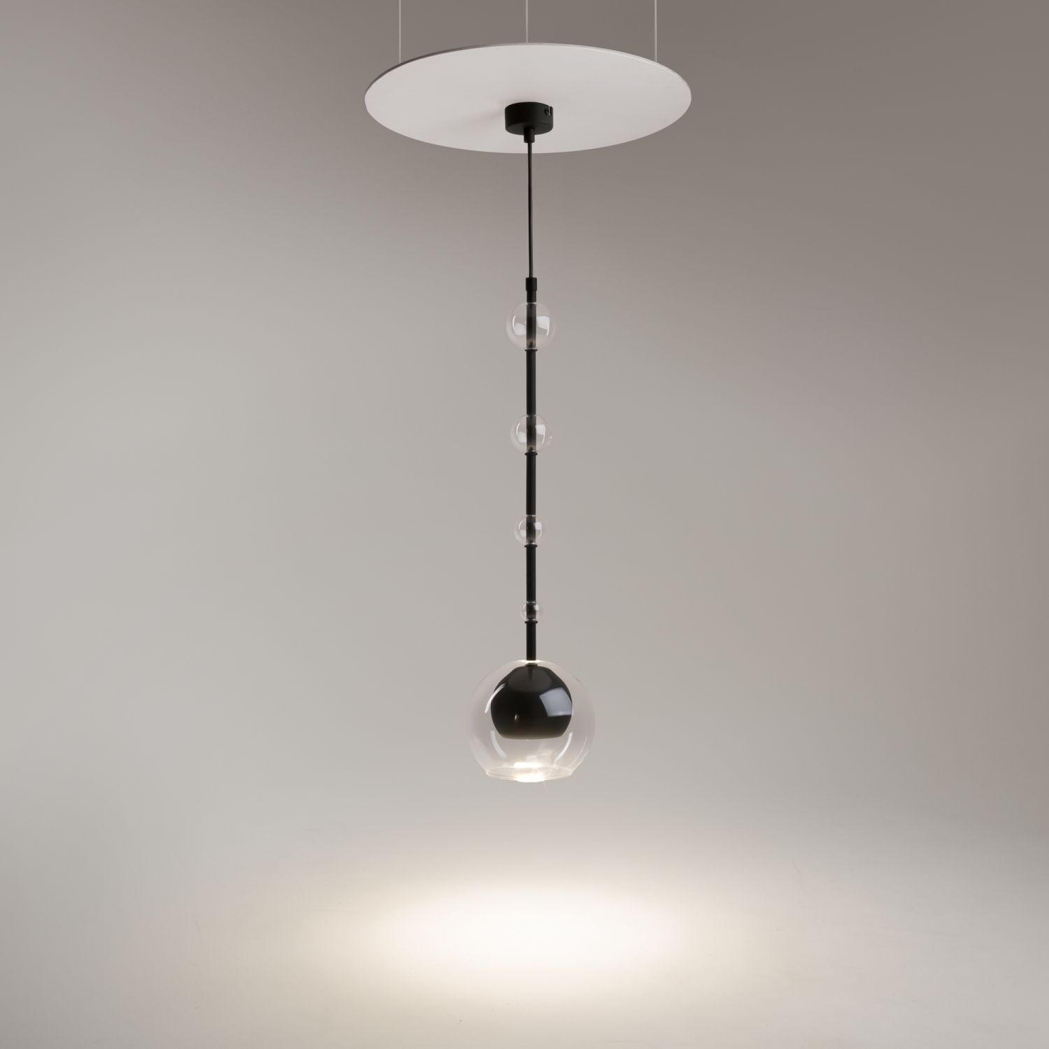 Lampe à suspendre métal verre GU10 D : 16 cm H : max. 362,5 cm Lampe, Deckenleuchte, Kronleuchter