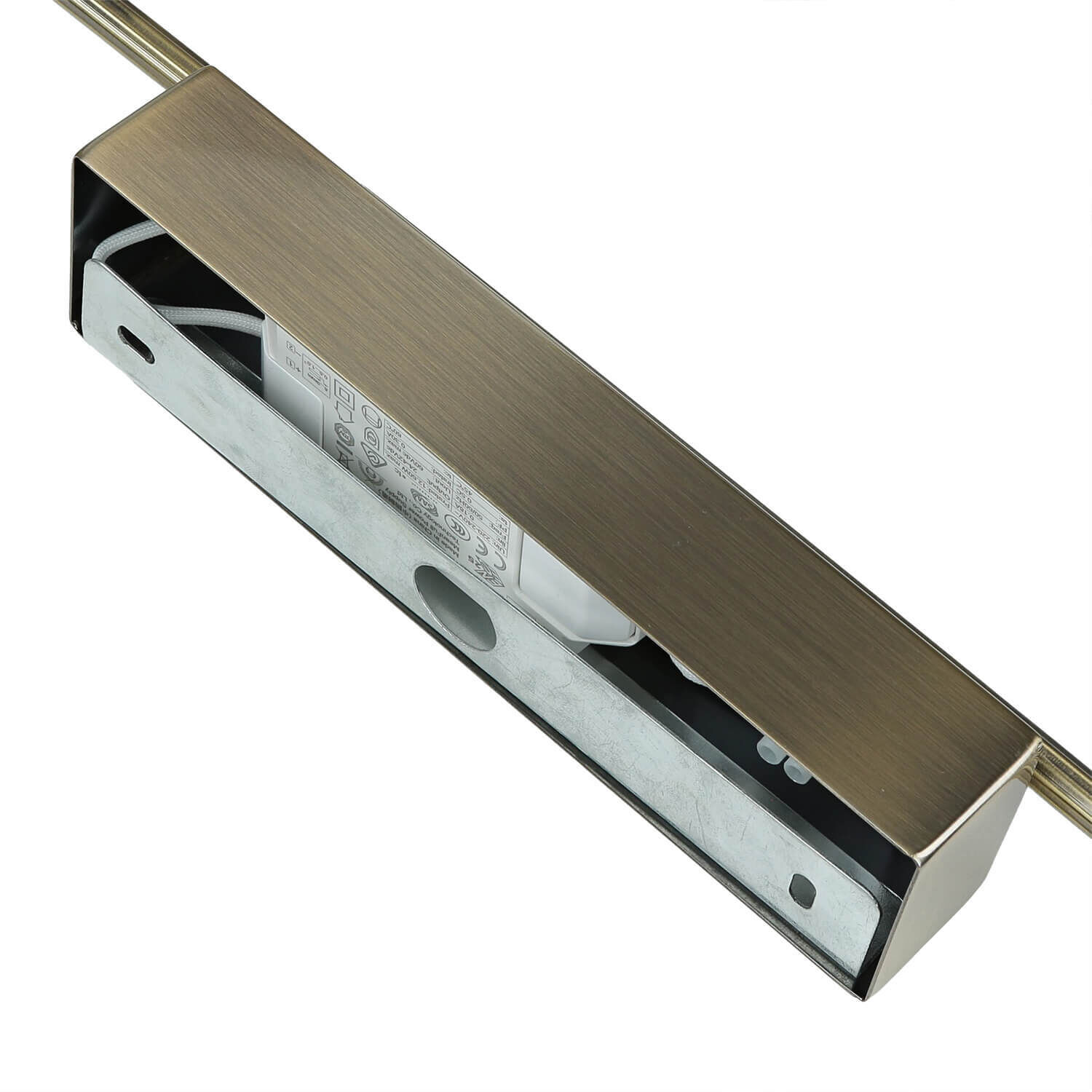 Lampe à tableau LED métal art nouveau 8W 79,5cm long Klinge, Rasiermesser, Waffe