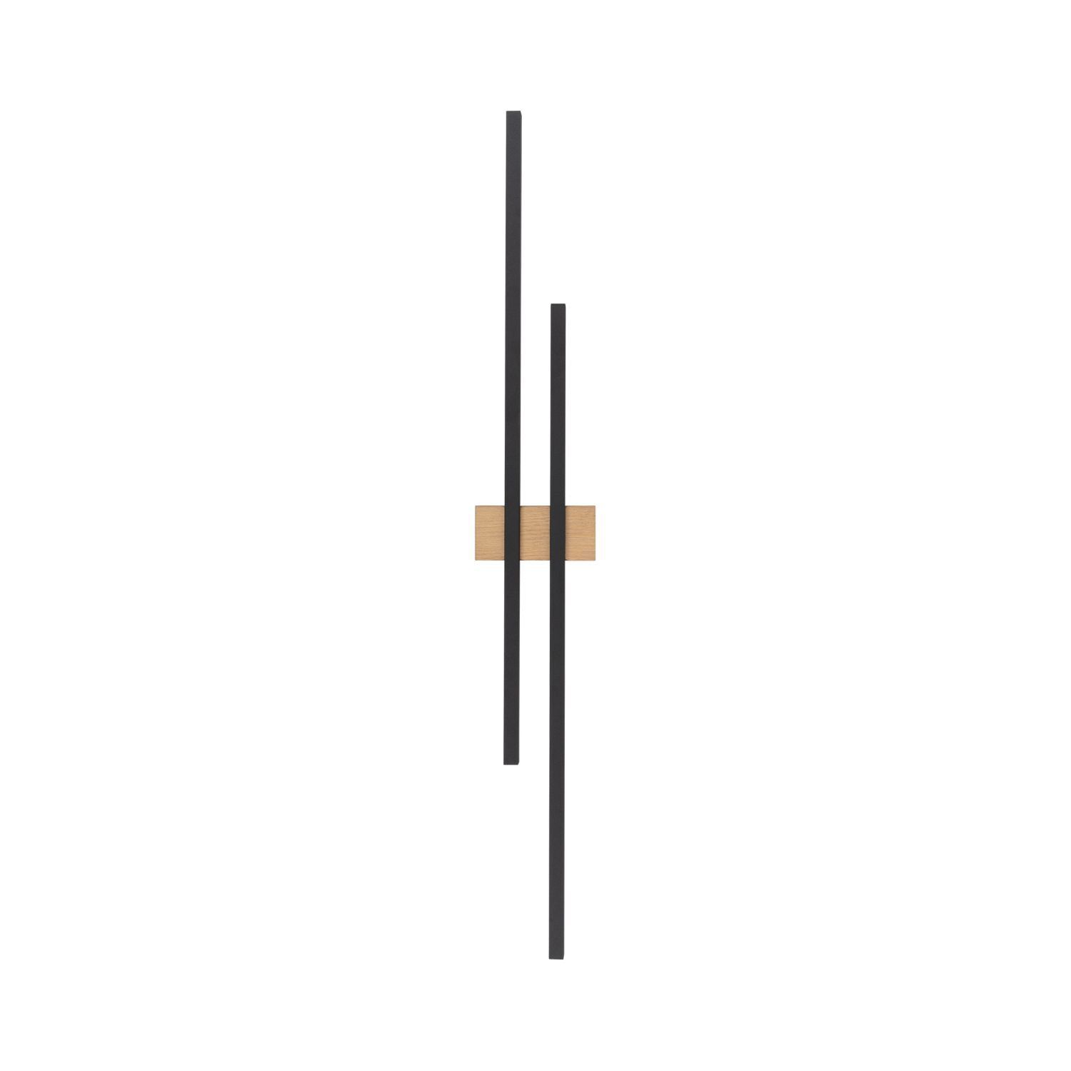 Applique LED 90 cm de haut lumière indirecte 3000 K métal bois Schwert, Waffe, Kreuz, Symbol