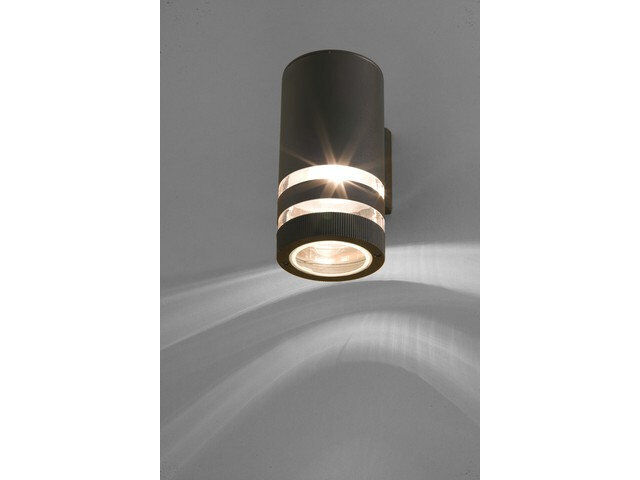 Applique murale cylindrique d'extérieur Moderne couleur anthracite
