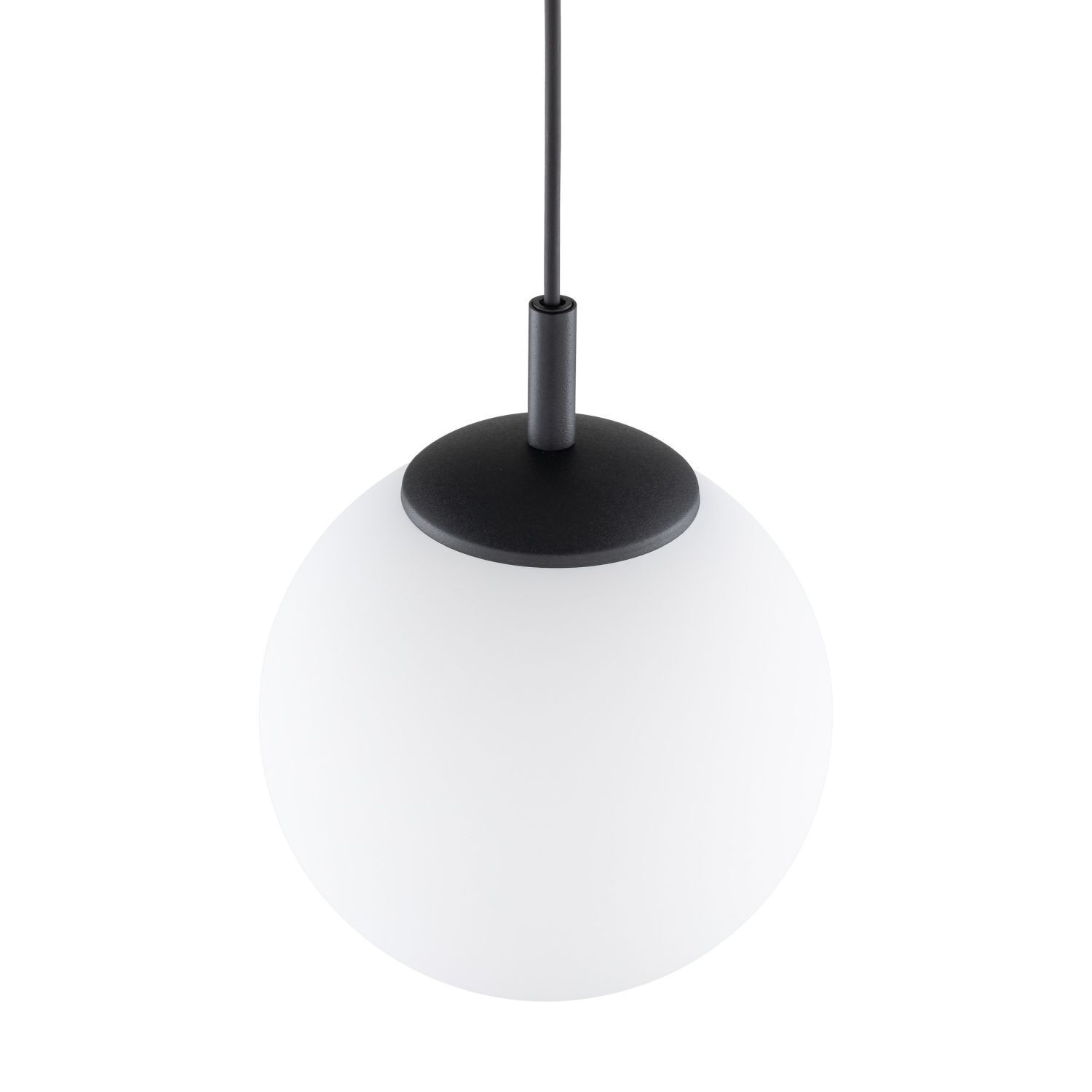 Suspension verre Boule Ø 25 cm Noir Blanc E27 BRYCE