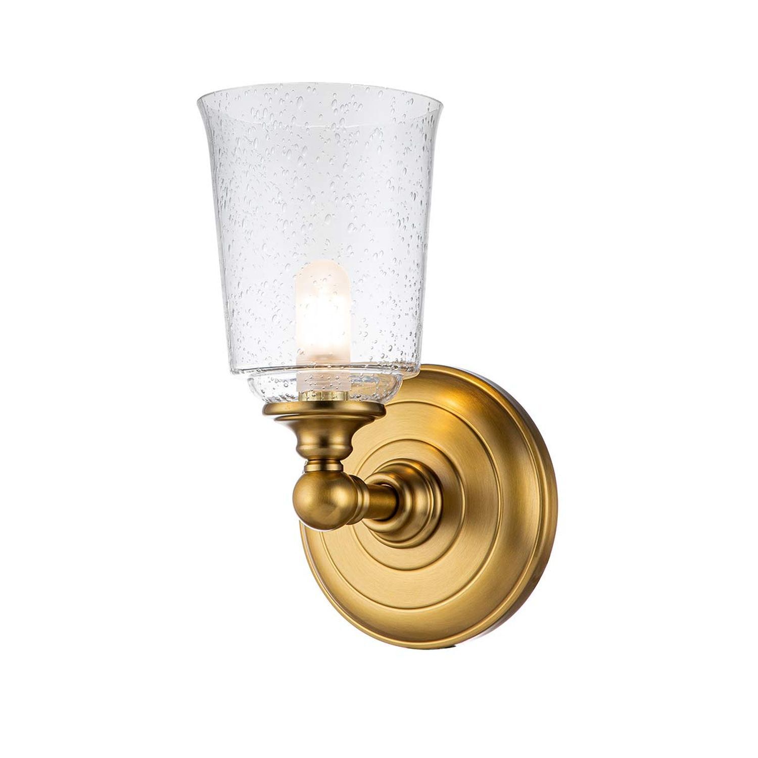 Lampe de salle de bain murale LED G9 IP44 blanc chaud 3000 K verre métal