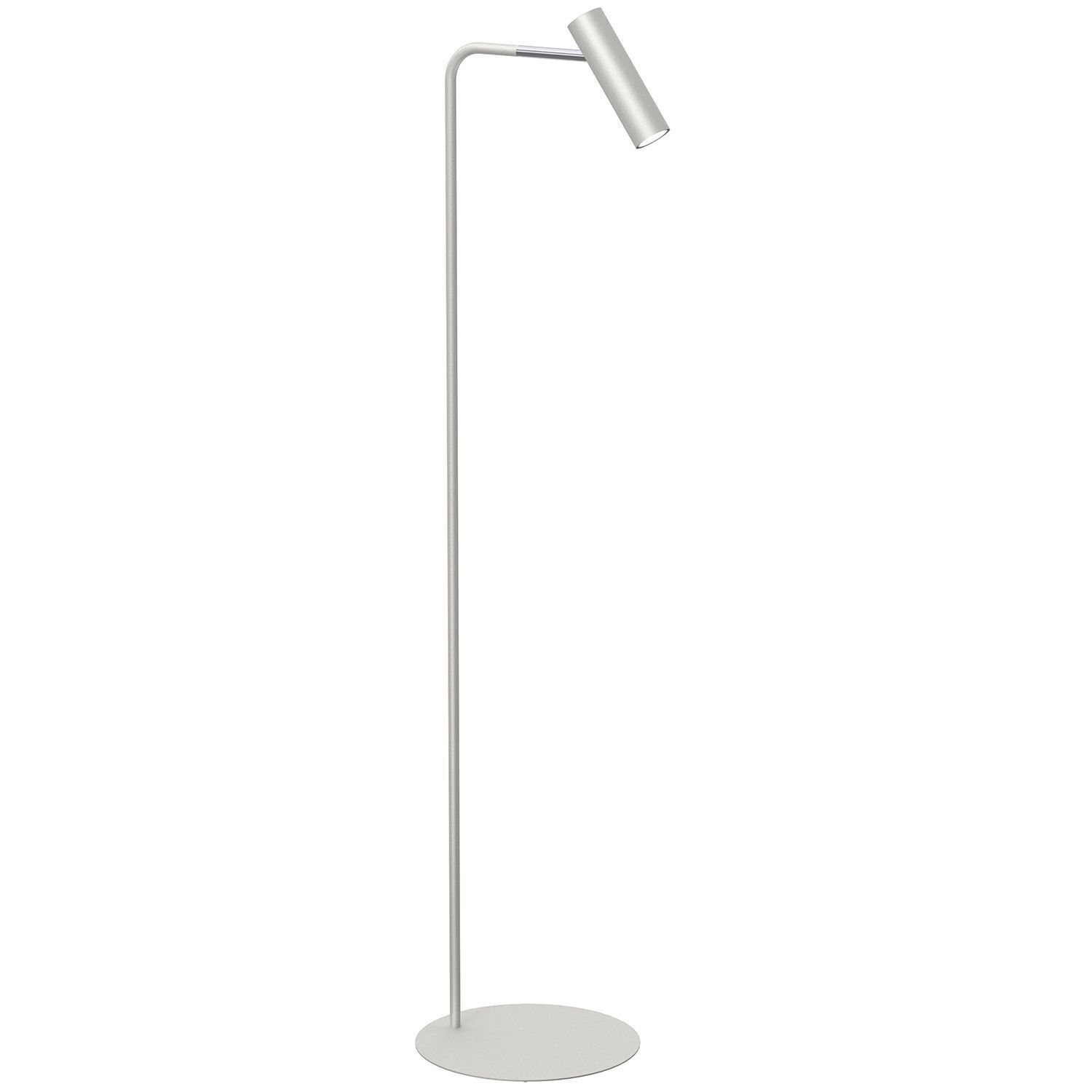 Lampadaire en métal GU10 ajustable 159 cm en gris chrome