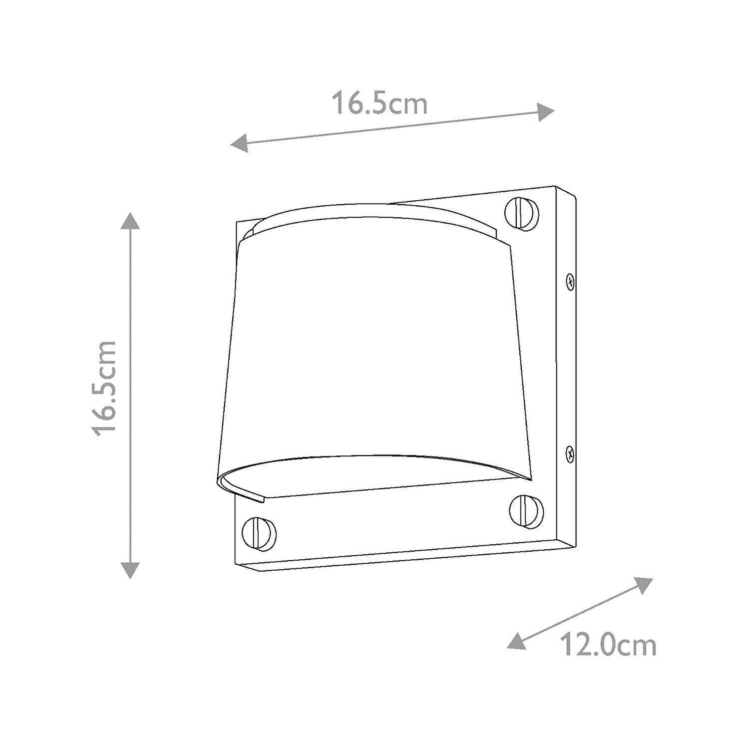 Downlight extérieur noir IP44 avec LED GU10 3000 K petit