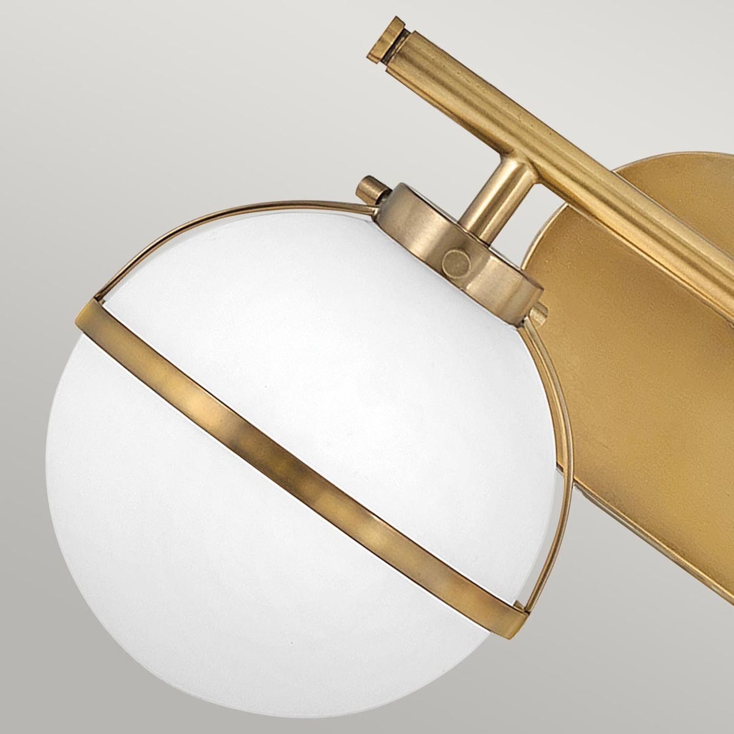 Applique salle de bain Abat-jour sphérique IP44 38,1 cm de large 2x E14