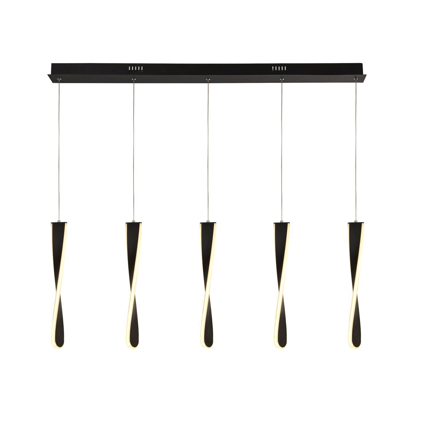 LED Lampe à suspendre noire L : 100 cm 3000 K 1052 lm dimmable