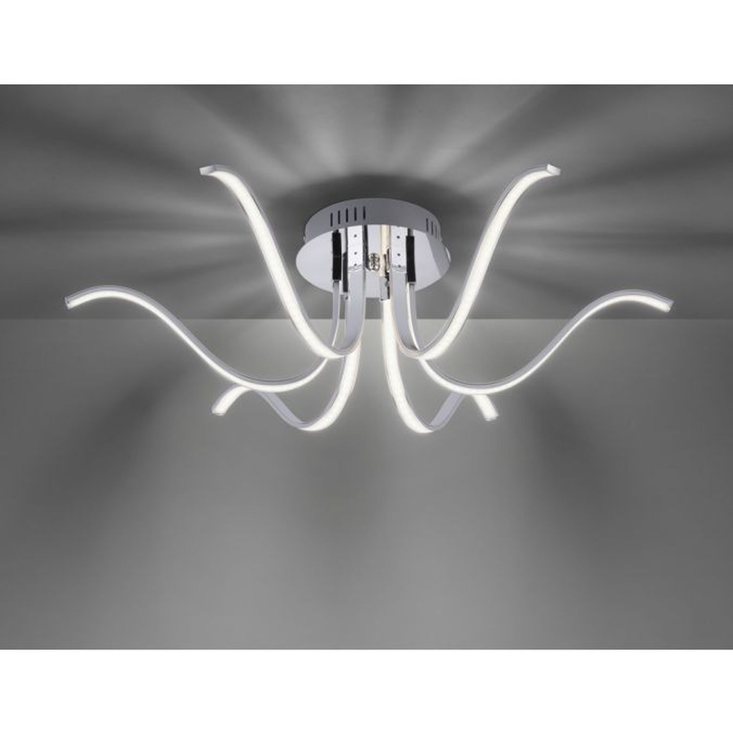 LED Deckenleuchte Metall in Chrom 3000 K 4 W L:67 cm Deckenleuchte, Kronleuchter, Lampe