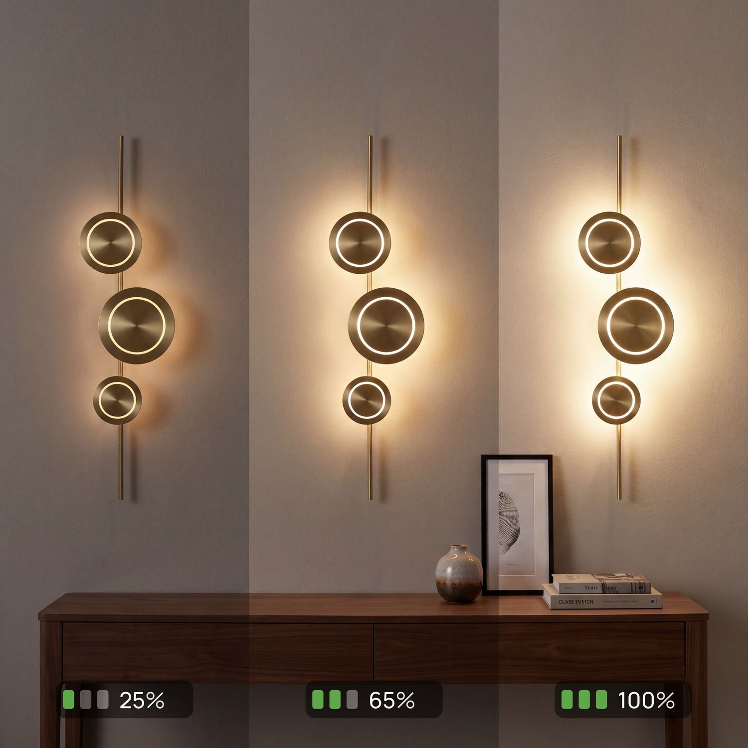 Wandleuchte, Wandleuchten, Ringe, Ringe-Lampe, Dekoleuchte