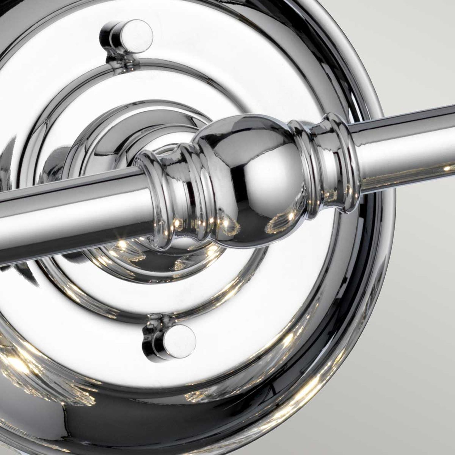 Lampe de salle de bain murale LED G9 IP44 L : 35,2 cm Métal Verre Drinnen