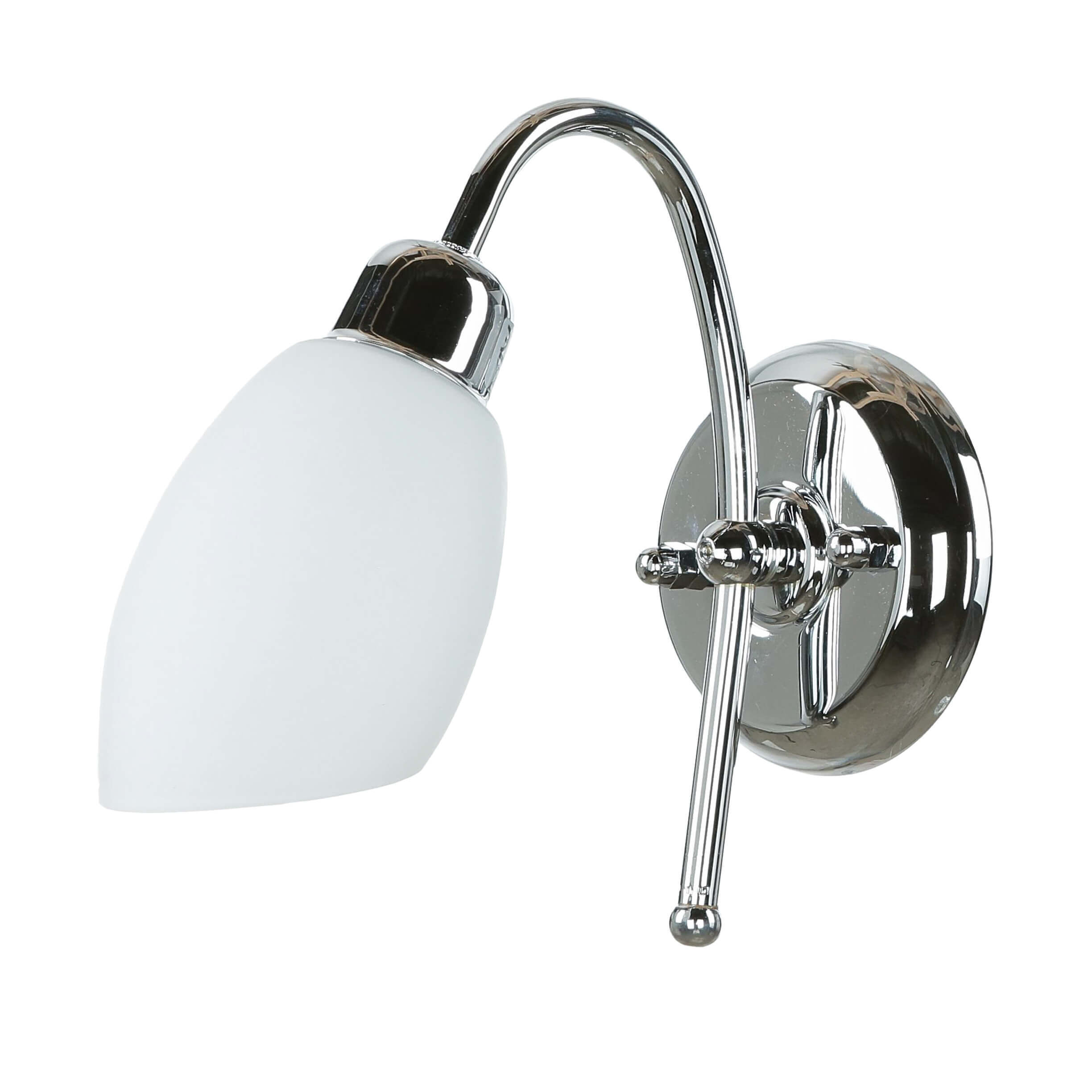 Lampe de salle de bain chrome laiton véritable E14 inoxydable ISMENE