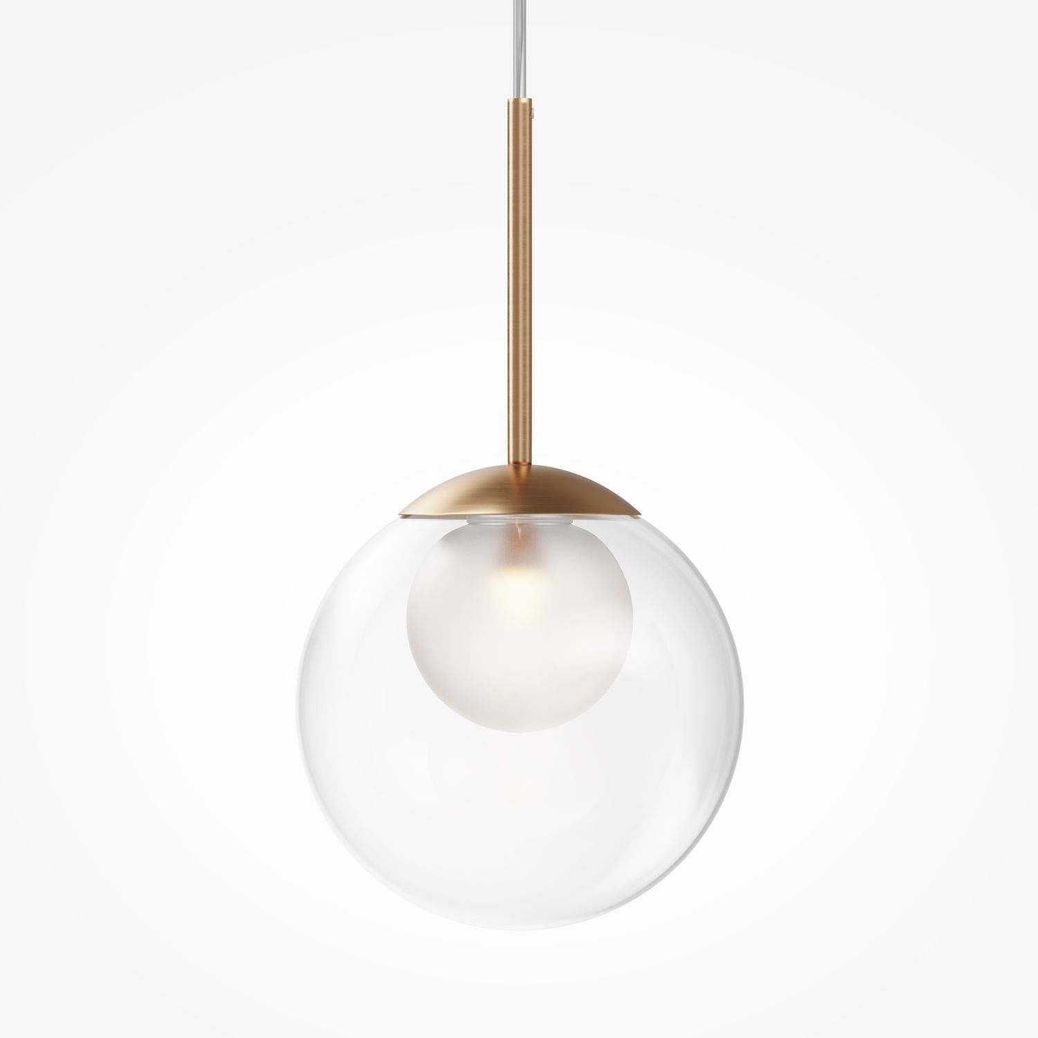 Lampe à suspendre métal verre Ø 20 cm H : max. 344,1 cm G9