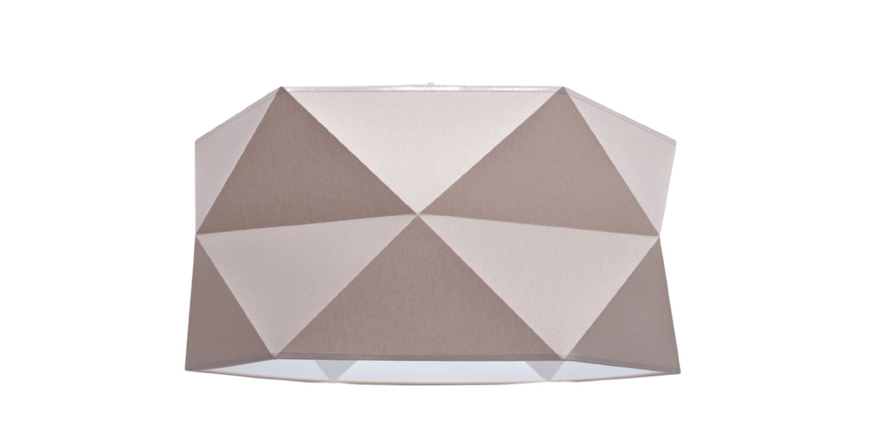 Pendelleuchte Stoffschirm Weiß Braun blendarm E27 L:70 hüllenform, geometrisch, muster, lila, kissenbezug