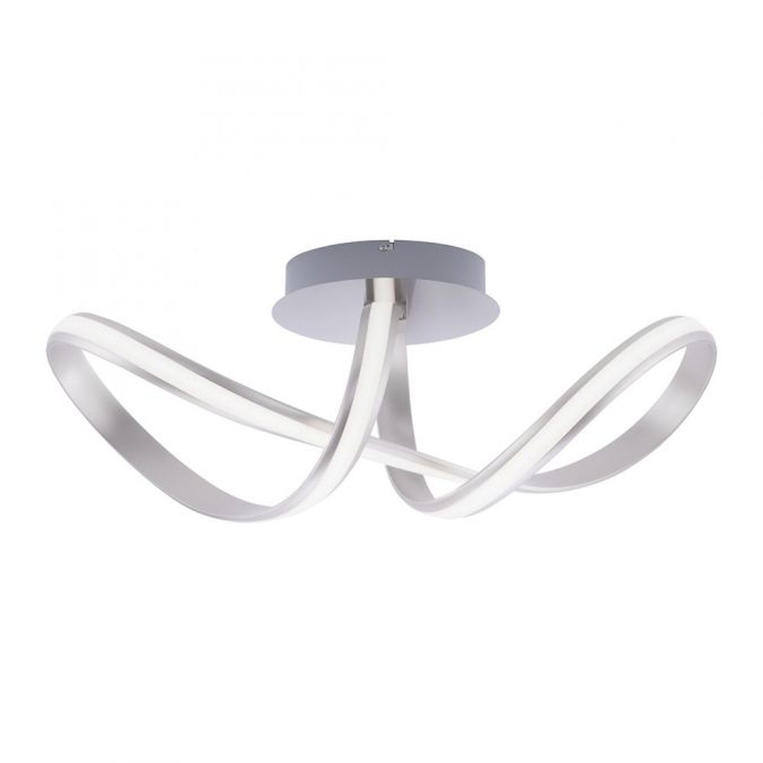 Lampe de plafonnier LED à intensité variable Métal en acier 2050 lm Moderne