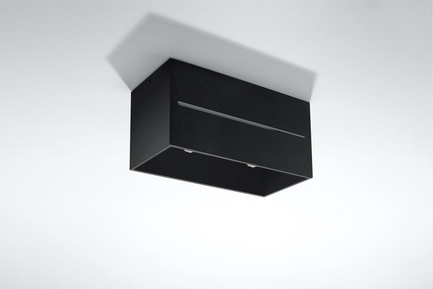 Plafonnier angulaire CAMILLIA Noir Aluminium L:20cm