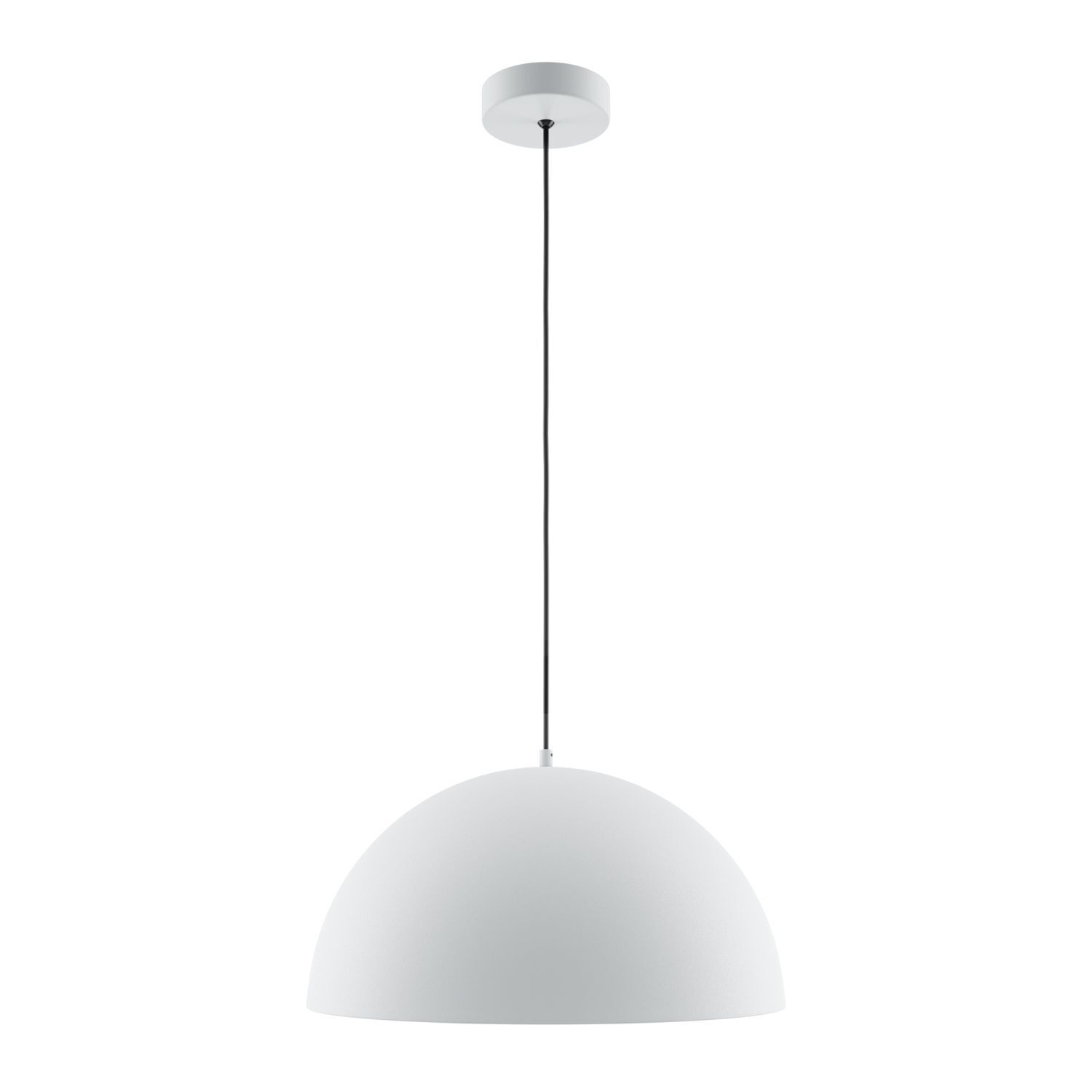 Suspension métal ronde D : 35 cm H : max. 320 cm Blanc