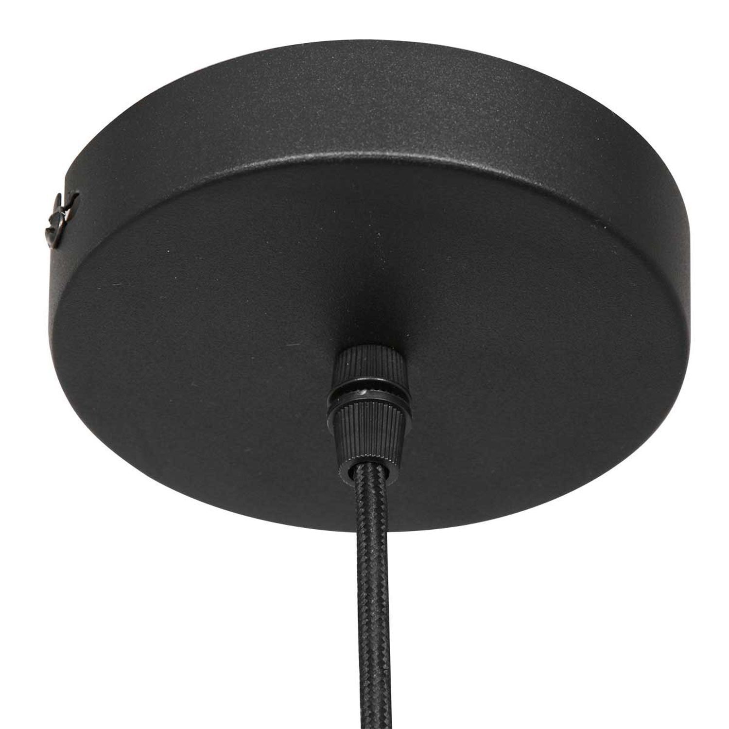 Suspension élégante Noir Gris Fumé E27 Ø25 cm
