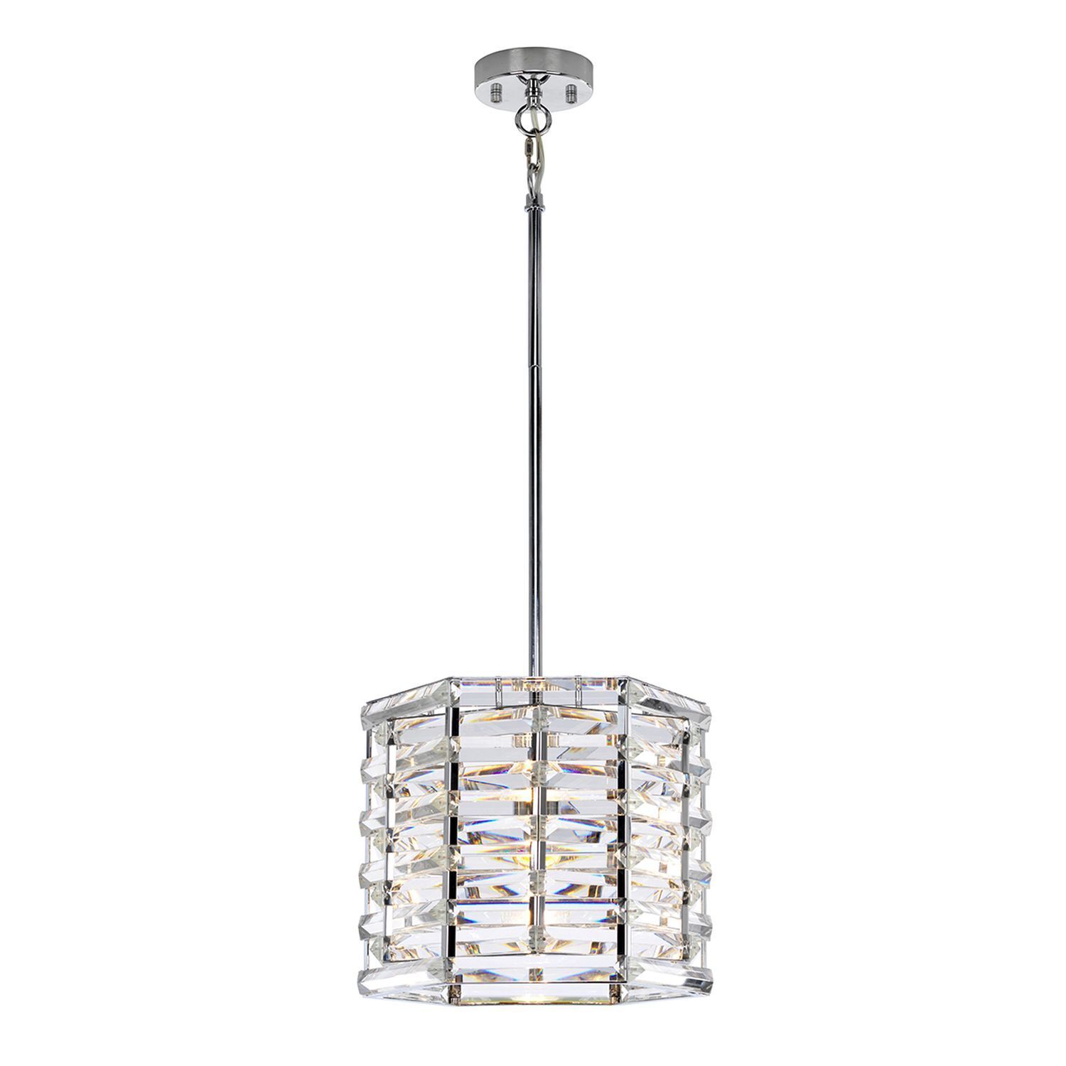 Lampe à suspendre Moderne Métal Cristal E27 BERSIVA