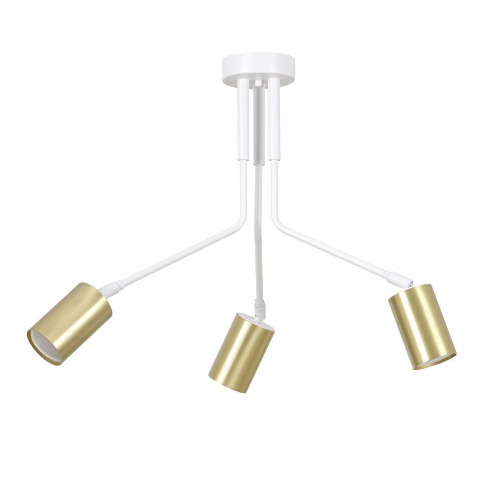 Plafonnier blanc or ajustable 3x GU10